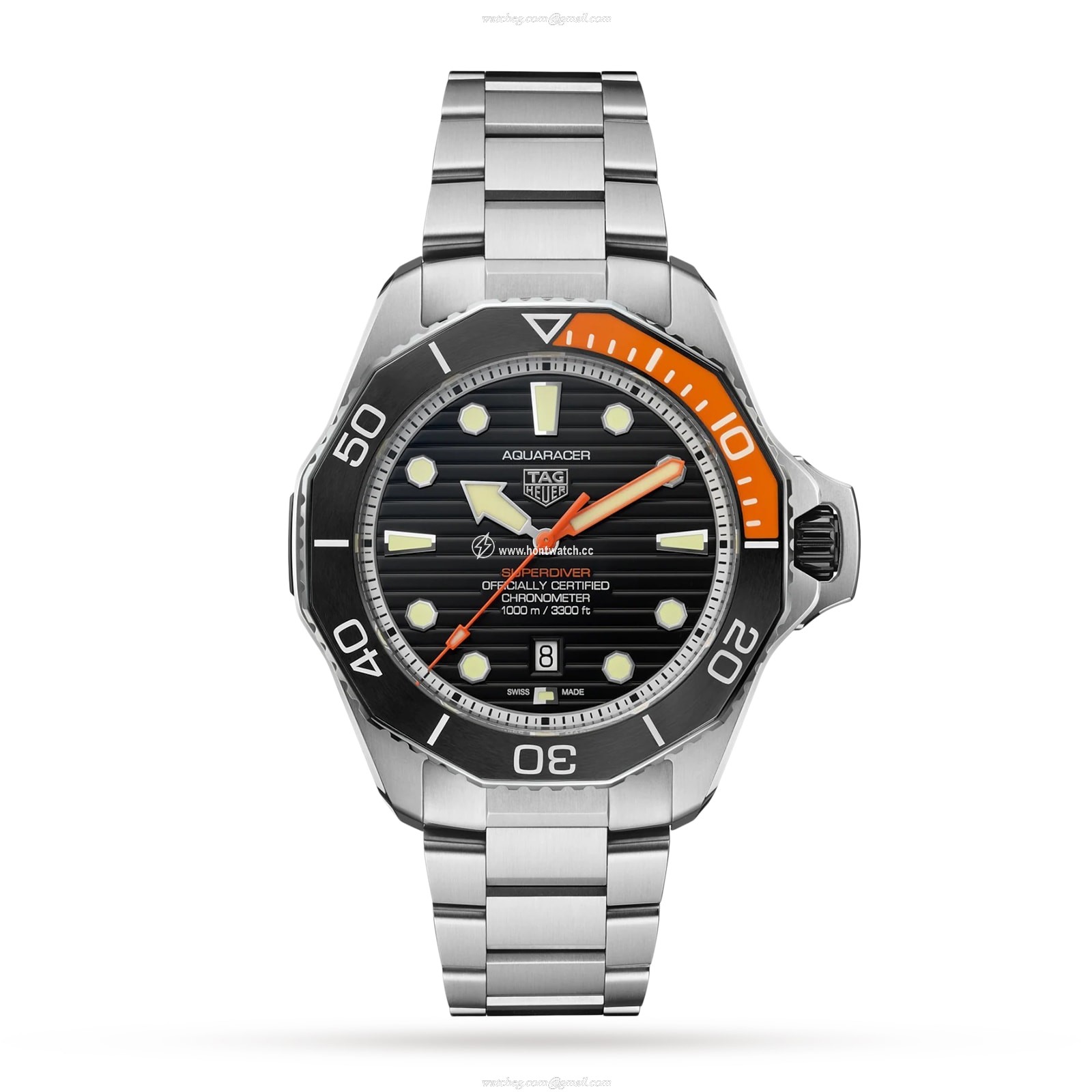 TAG Heuer Aquaracer Titanium Automatic Black Watch - 45mm