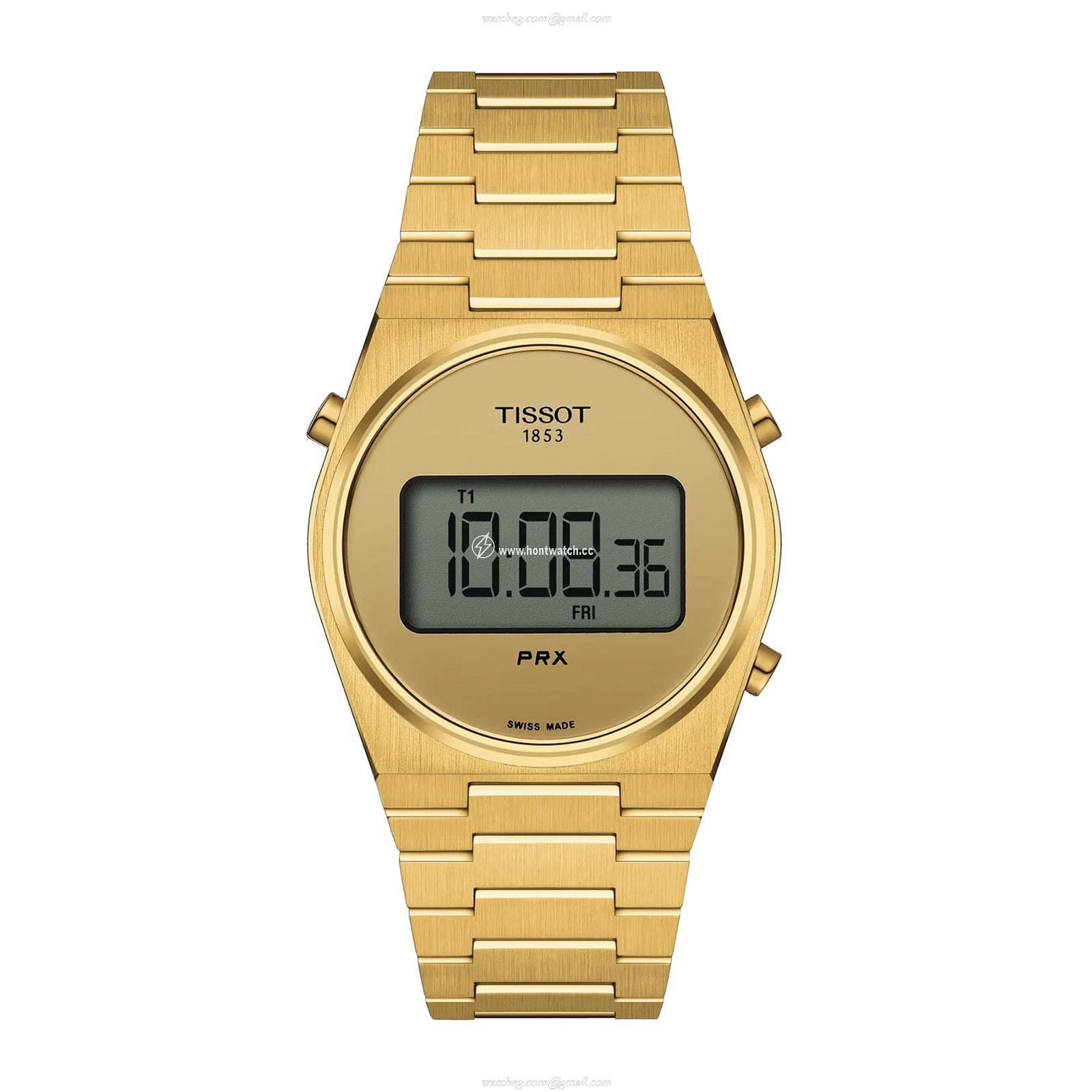 Tissot PRX Digital 35mm Gold Dial - Quartz Watch - Stainless Steel & Gold