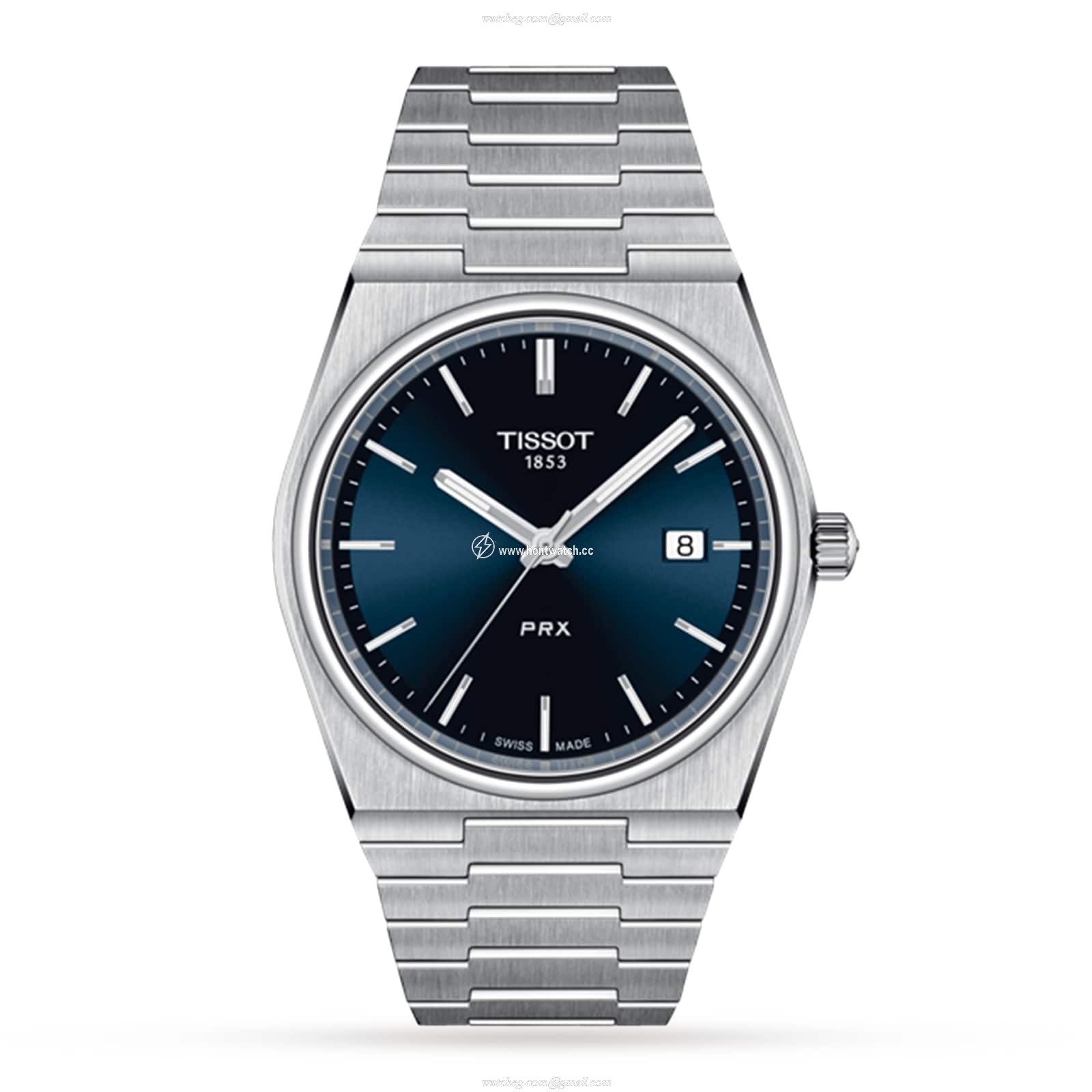 Tissot T-Classic PRX 40mm Blue Dial Quartz Watch - Stainless Steel