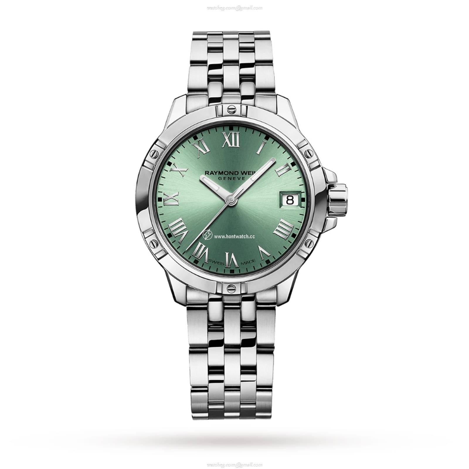 Raymond Weil Tango Green Dial Ladies Watch | 30mm Stainless Steel Quartz