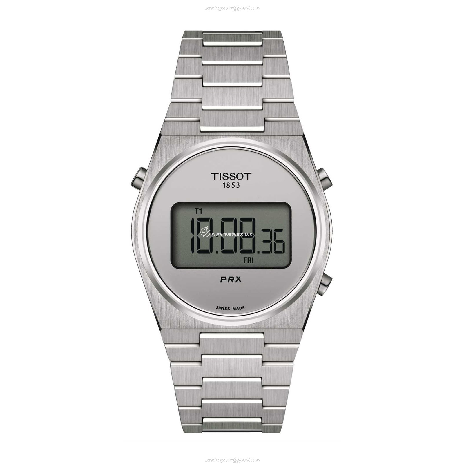 Tissot PRX Digital Quartz Watch - 35mm Silver Dial - Stainless Steel
