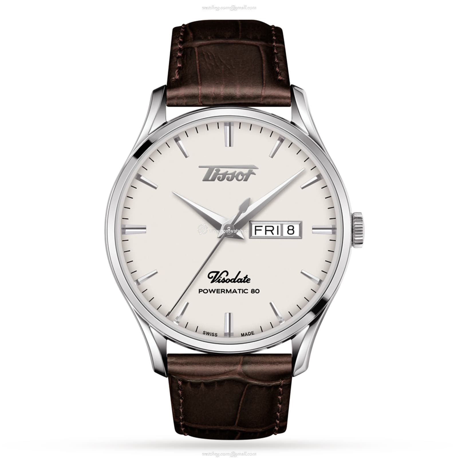 Tissot Heritage Visodate Automatic Watch - 42mm Stainless Steel - Silver Dial