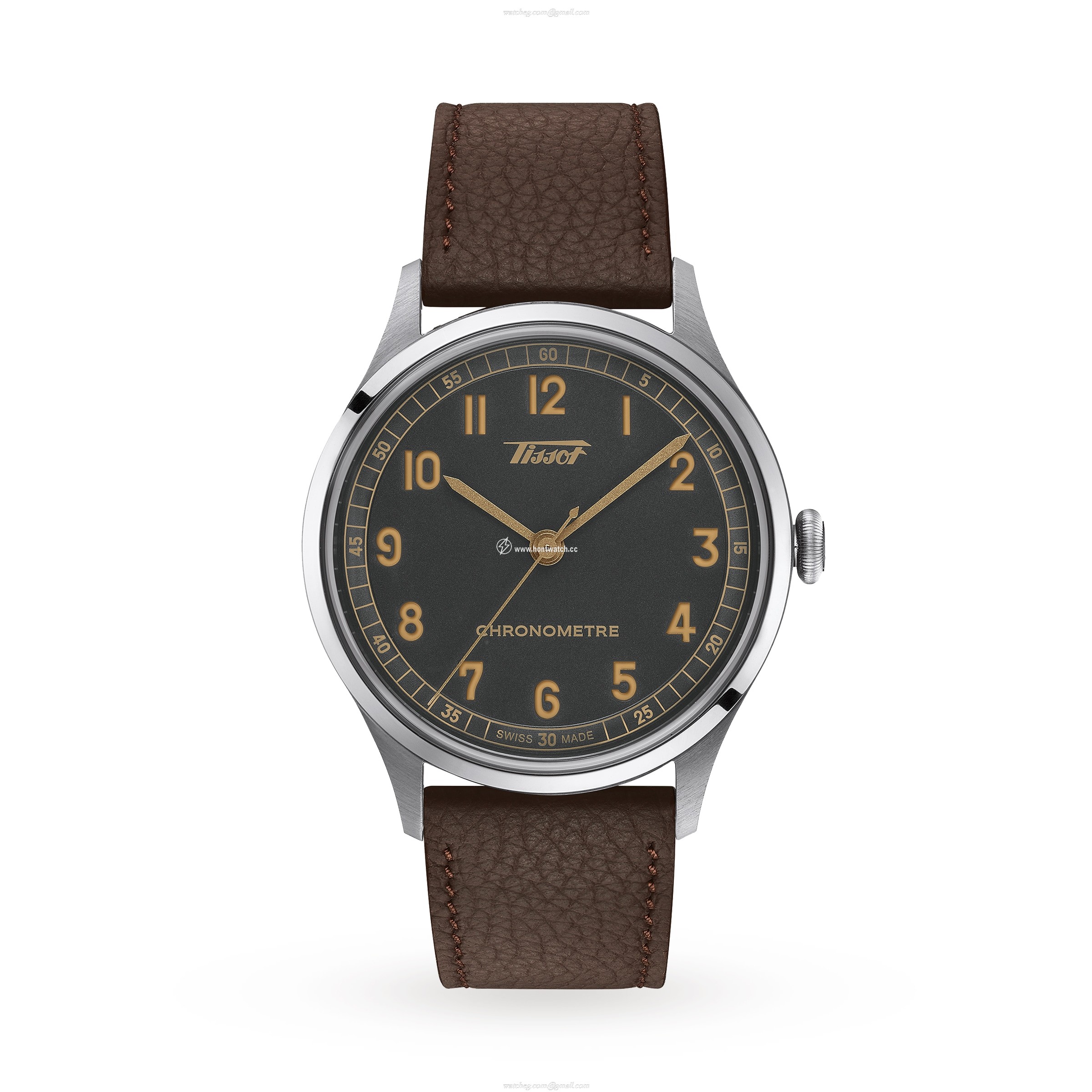 Tissot T-Heritage Automatic Watch - 39mm Stainless Steel & Brown Leather