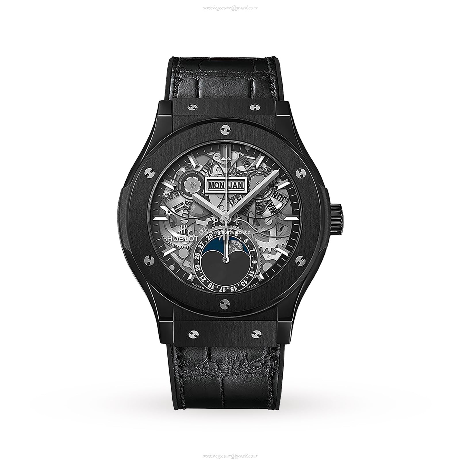 Hublot 547.CX.0170.LR Ceramic Automatic Black Watch - 42mm
