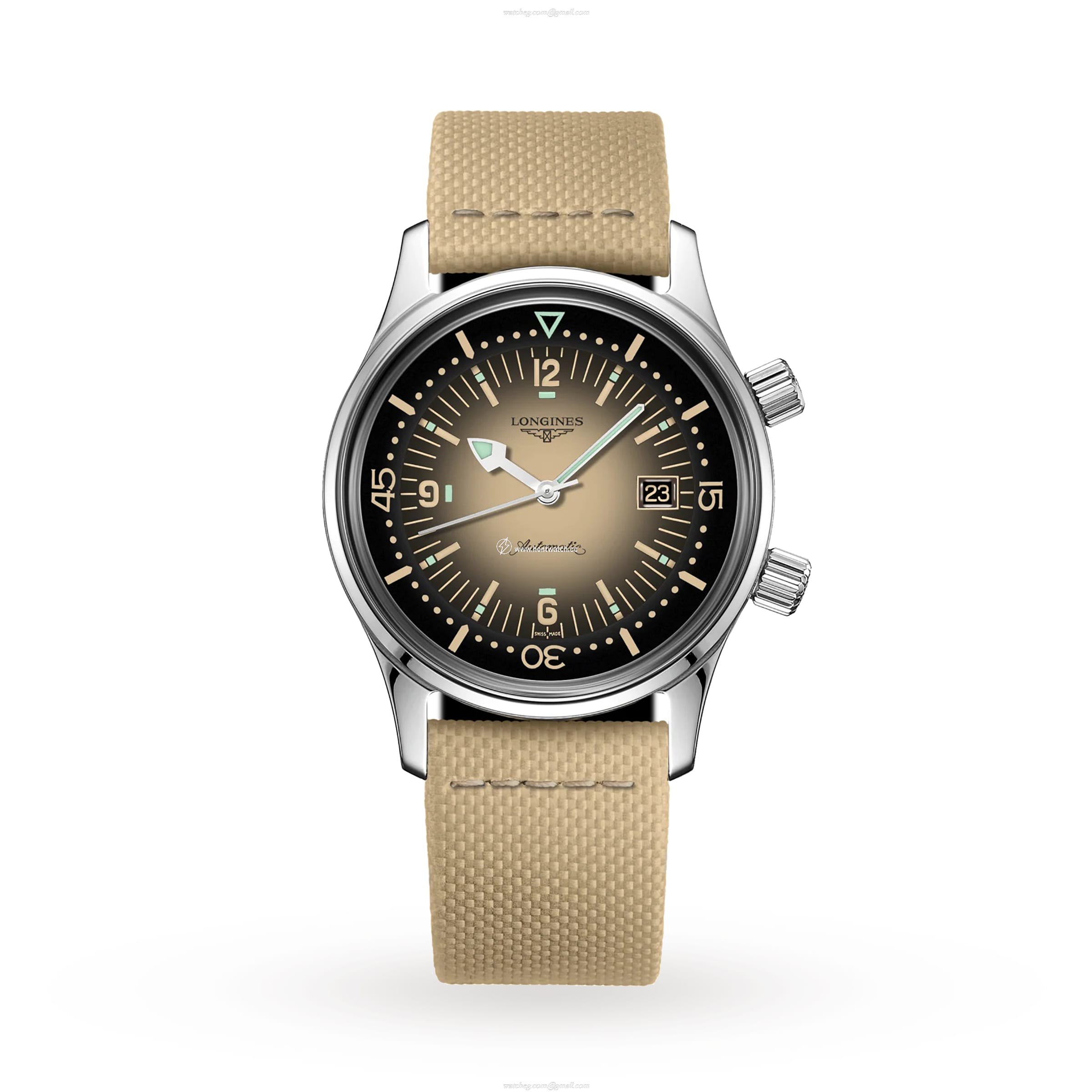 Longines Legend Diver L33744302 | 42mm Automatic | Stainless Steel & Beige Dial