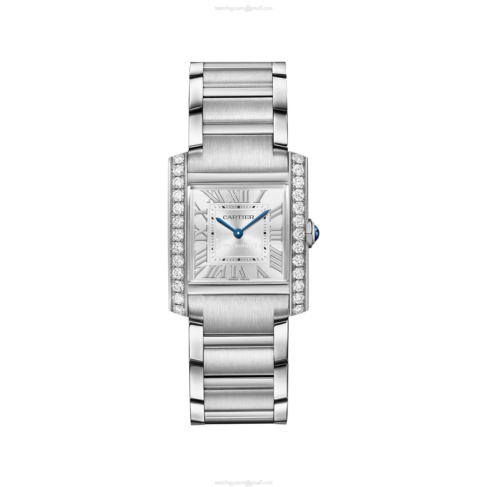 Cartier Tank Francaise W4TA0021 Steel Quartz Watch | Silver Dial 27mm