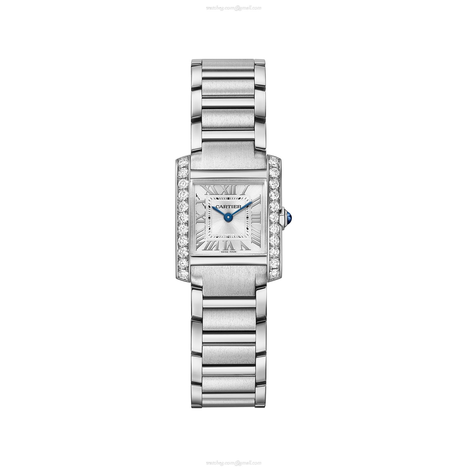Cartier Tank Francaise W4TA0020 Steel Quartz Silver Dial Replica Watch