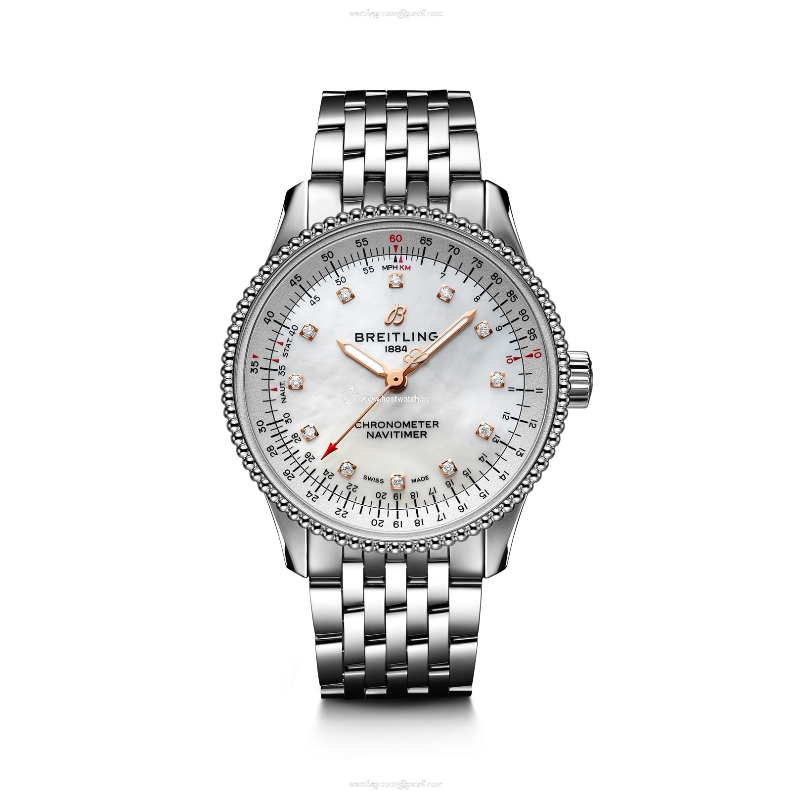 Breitling Navitimer 35mm Automatic - Mother of Pearl Dial & Diamond Markers