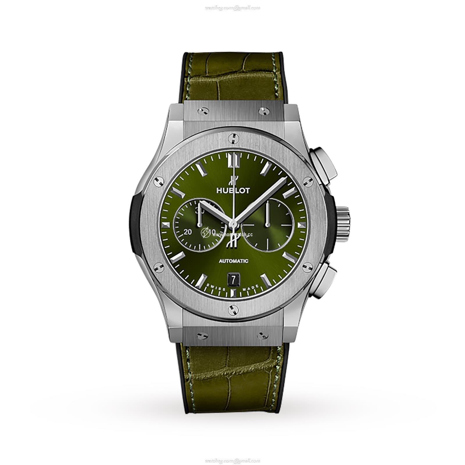 Hublot Classic Fusion Titanium Automatic Green Watch - 42mm Chronograph