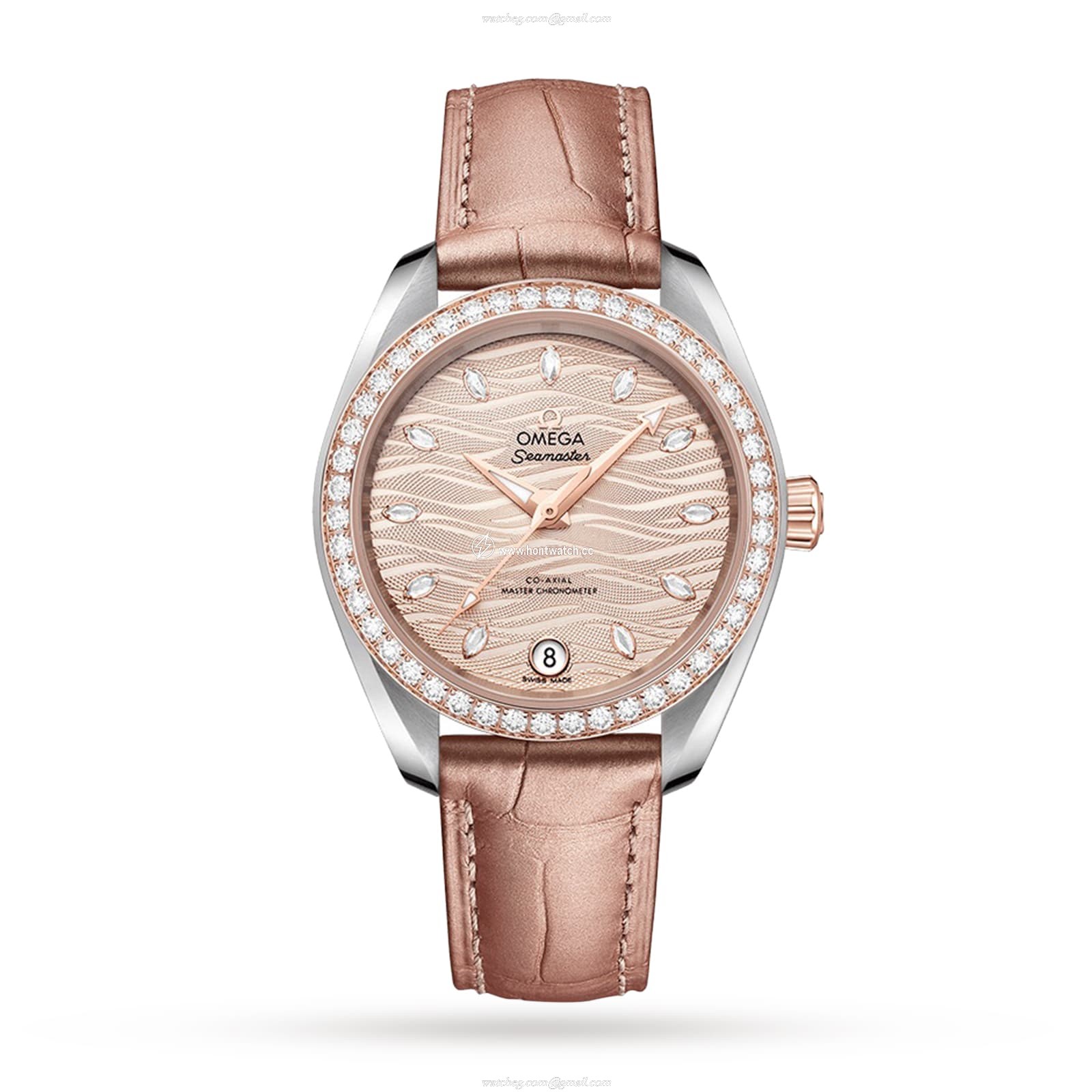 Omega Seamaster Aqua Terra 34mm Automatic - Stainless Steel & Sedna Gold - Beige Dial