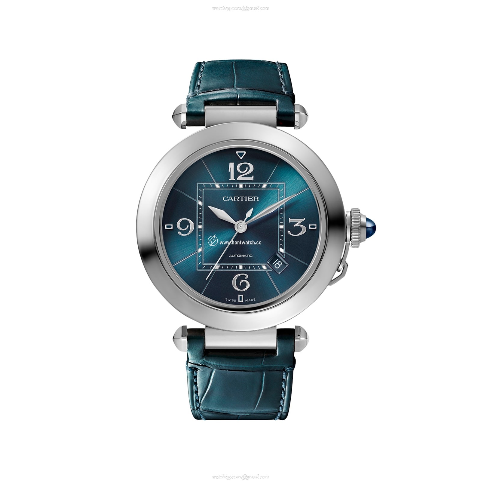 Cartier Pasha de Cartier WSPA0038 - 41mm Steel Automatic Blue Watch