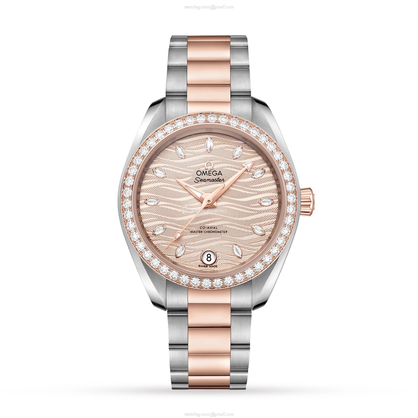 Omega Seamaster 34mm Automatic - Stainless Steel & Rose Gold - Beige Dial