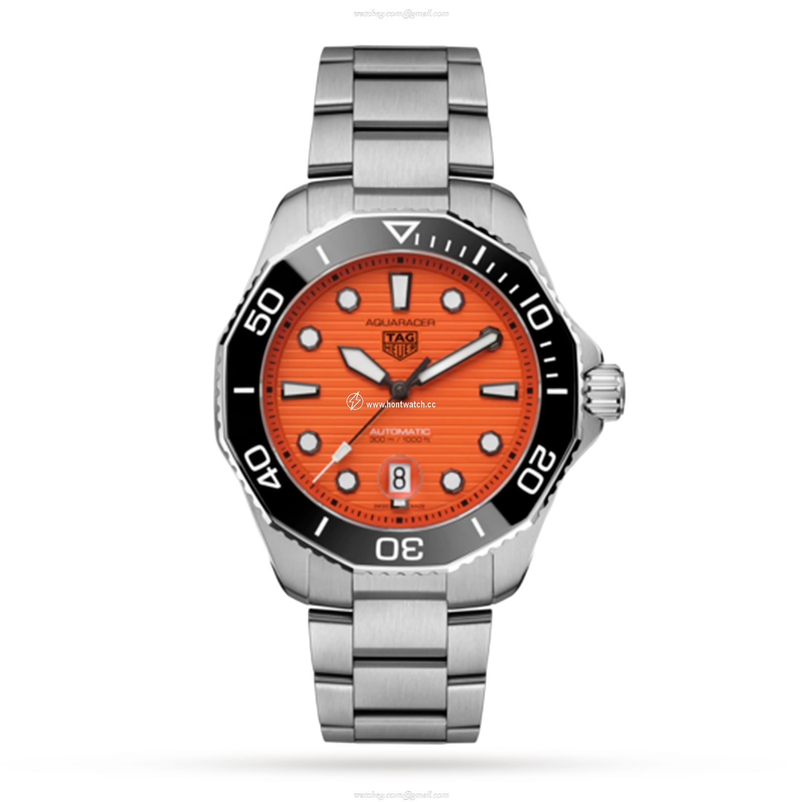 TAG Heuer Aquaracer Automatic - Orange Dial - 43mm Stainless Steel