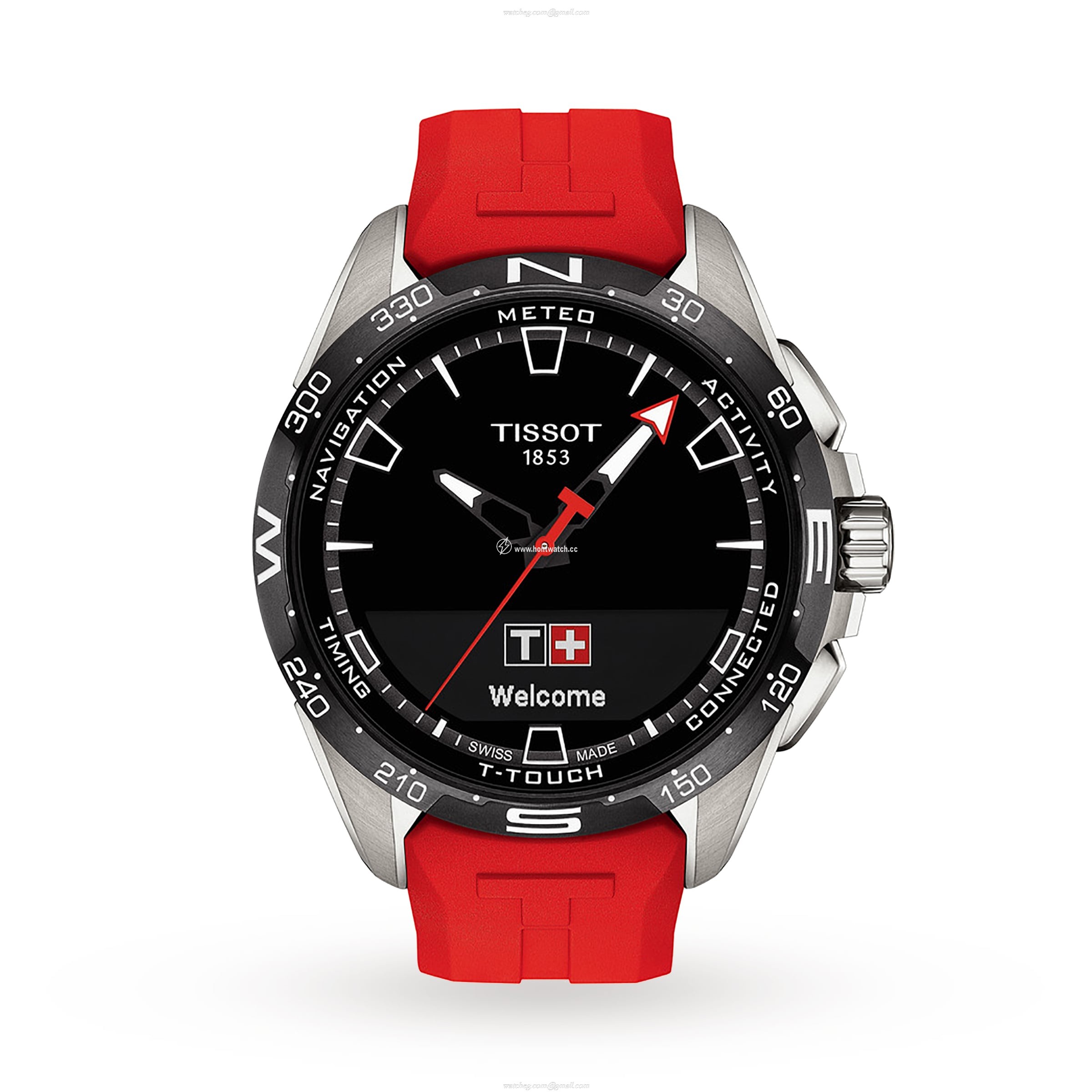 Tissot T-Touch Connect Solar Titanium Smart Watch - 47.5mm Black Dial