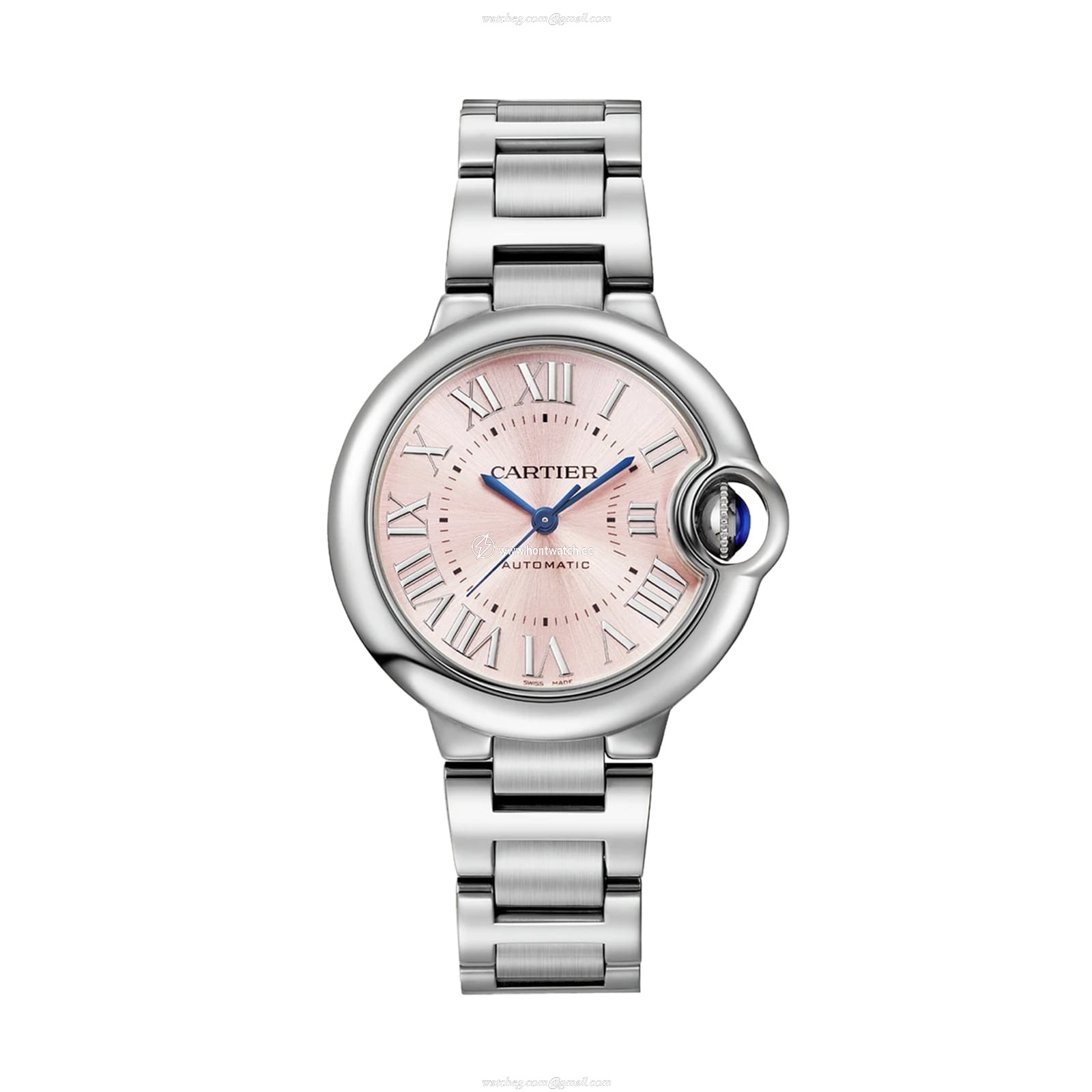 Cartier Ballon Bleu de Cartier 33mm Automatic Pink Dial Steel Watch