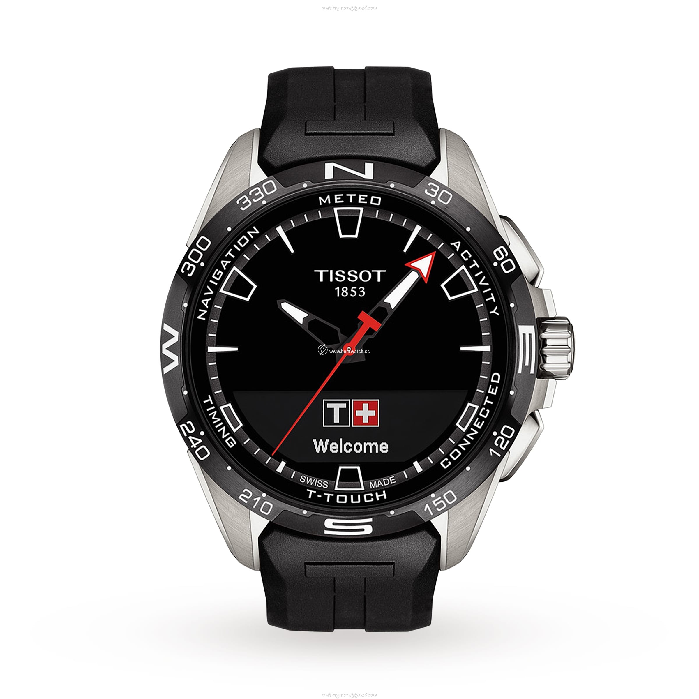 Tissot T-Touch Connect Solar Titanium Smart Watch - 47.5mm Black