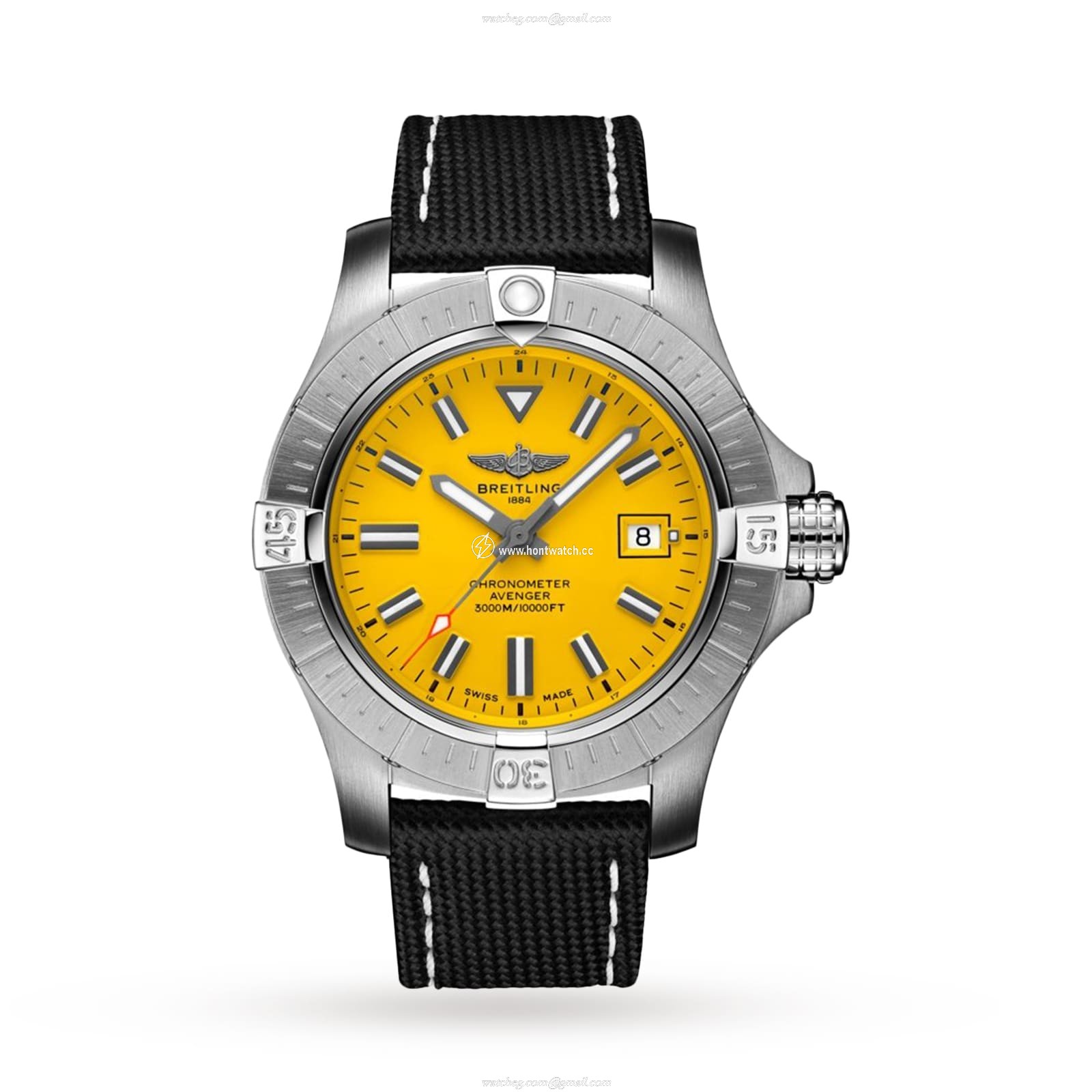 Breitling Avenger A17319101I1X2 - 45mm Stainless Steel Automatic Yellow Dial