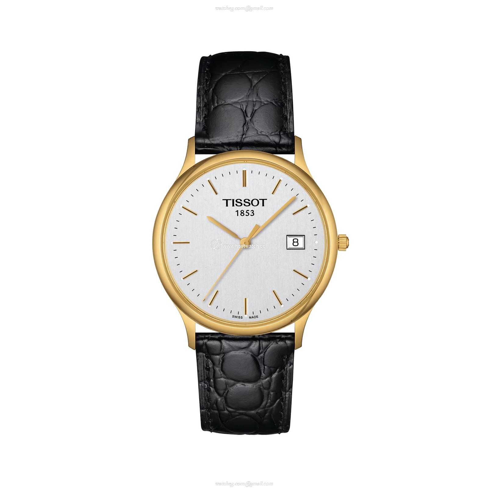 Tissot T-Gold 18ct Yellow Gold Quartz Watch - 33.5mm White Dial
