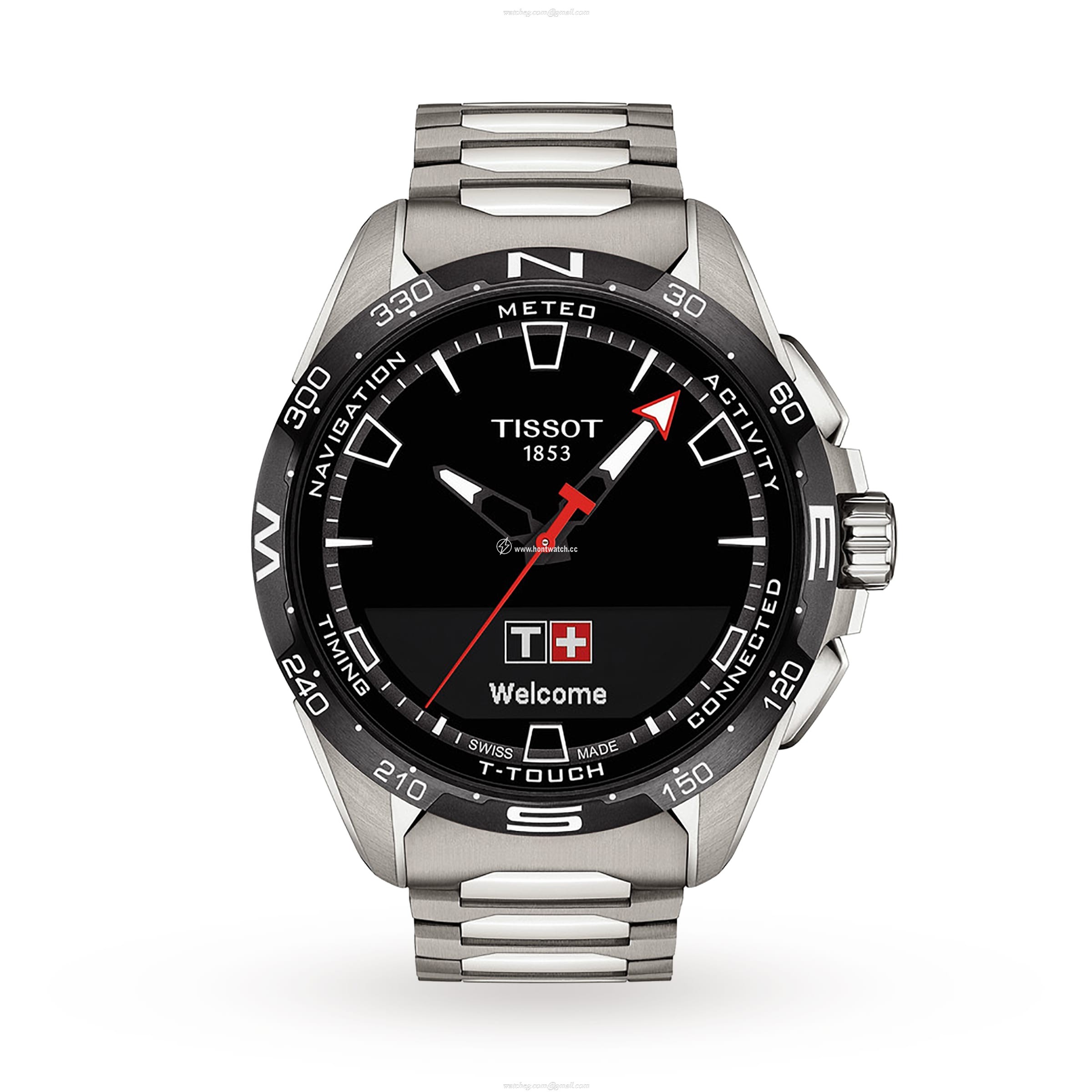 Tissot T-Touch Titanium Smart Watch - 47.5mm Black Dial | 100M Water Resistant