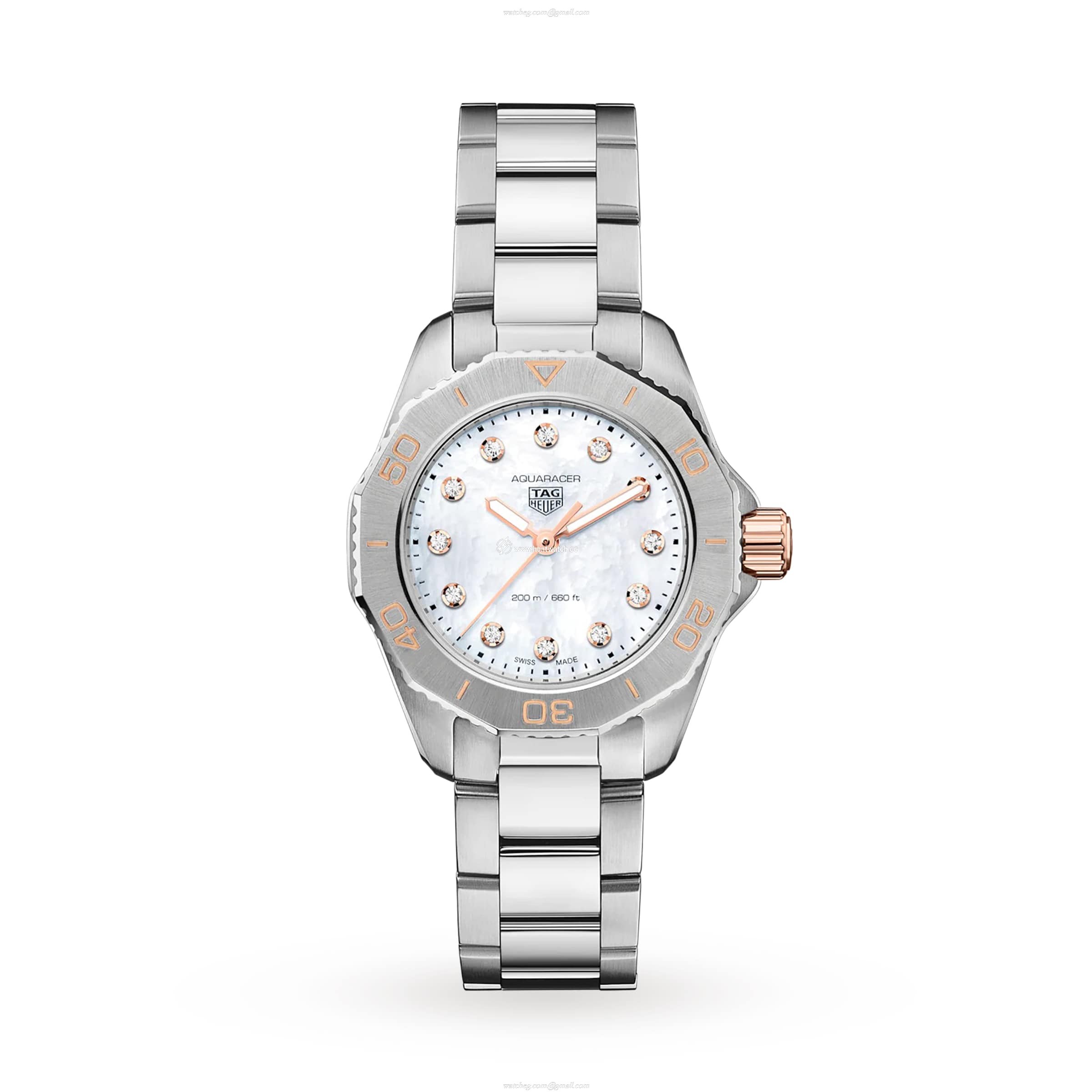 TAG Heuer Aquaracer Replica - 30mm Stainless Steel Quartz Watch - Mother of Pearl Dial