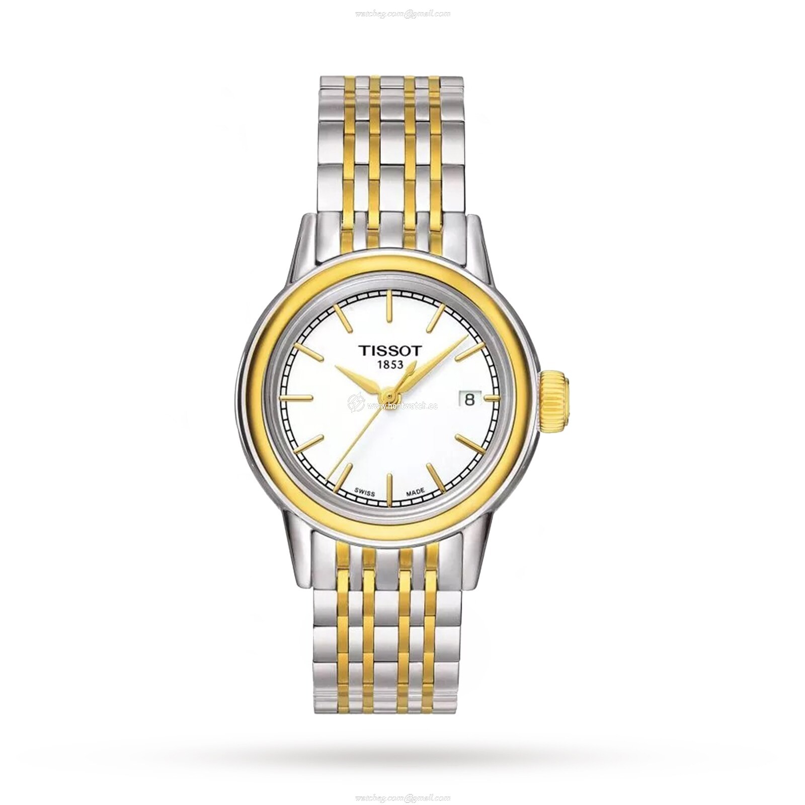 Tissot T-Classic Carson White Dial Quartz Watch - 29mm Stainless Steel
