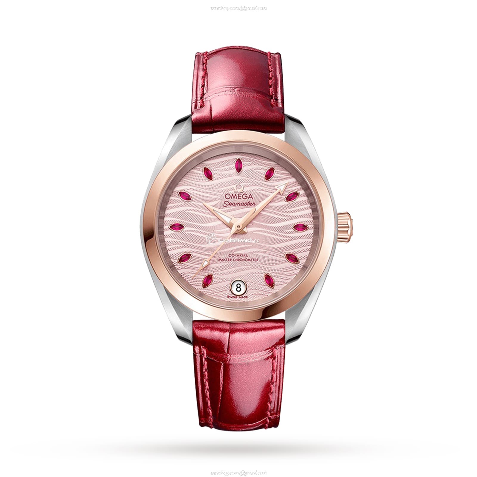 Omega Seamaster Aqua Terra 38mm | Red Dial | Automatic | Steel & Gold