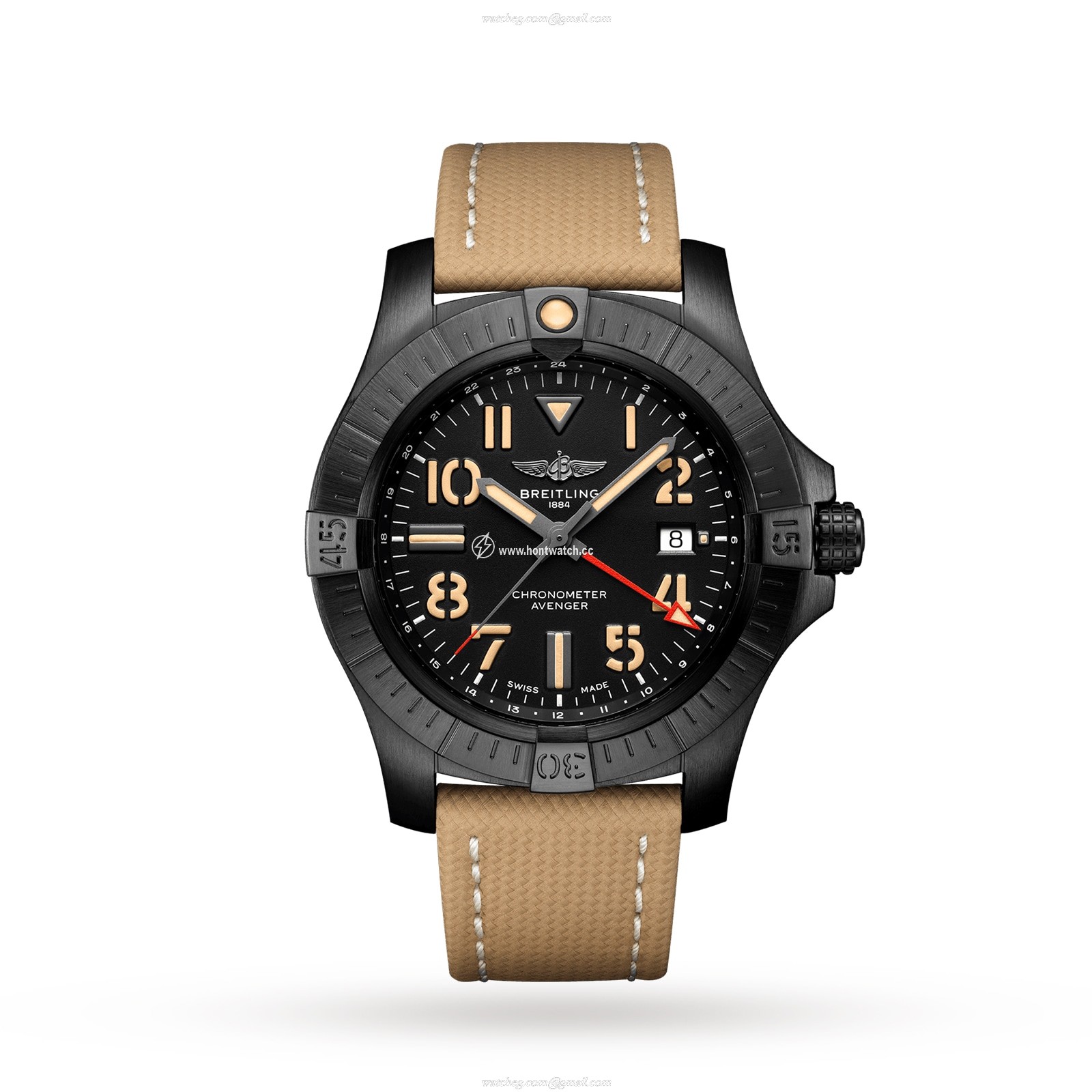 Breitling Avenger Titanium Automatic Black Watch - 45mm | Replica