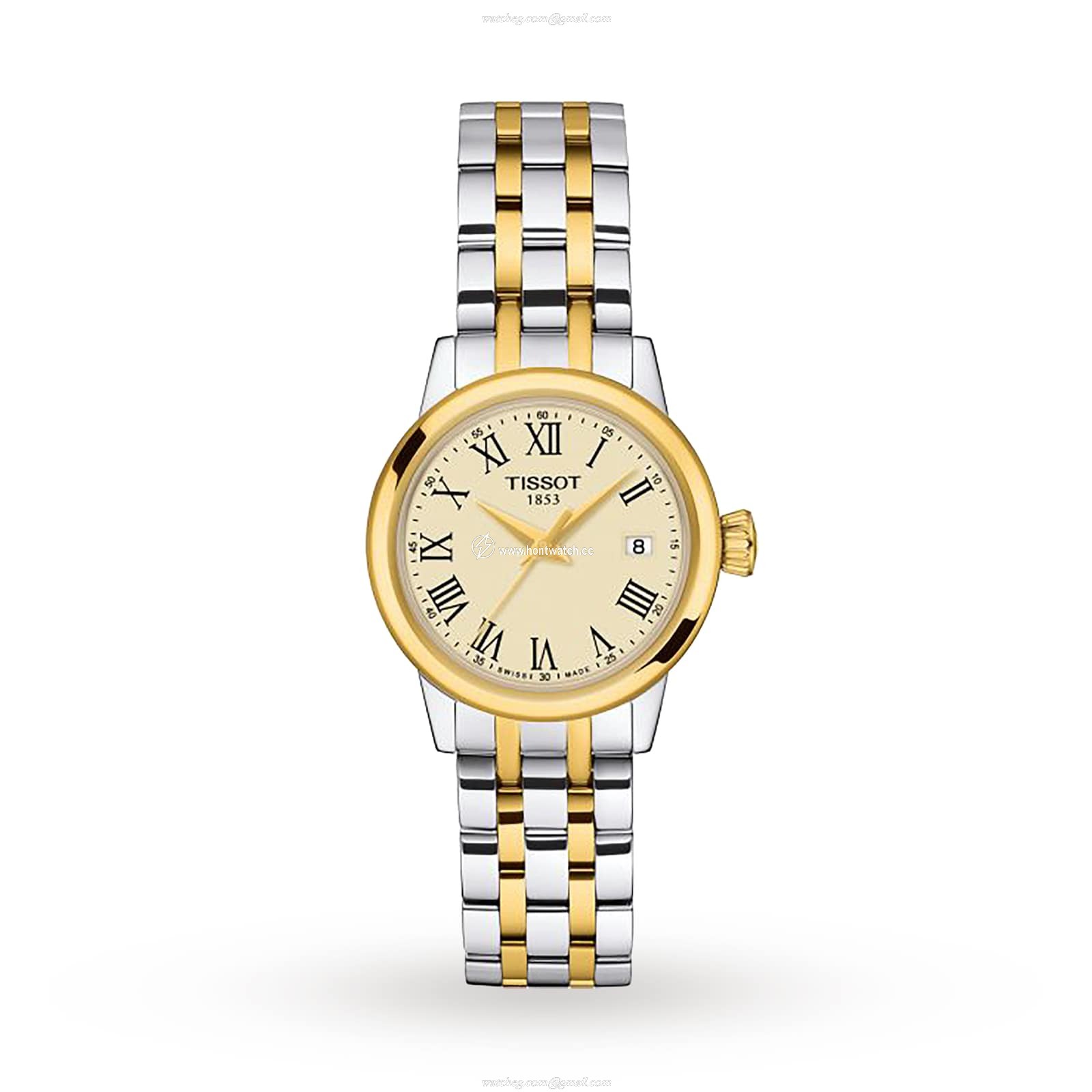 Tissot T-Classic Ladies Gold Watch | 28mm Stainless Steel | Quartz