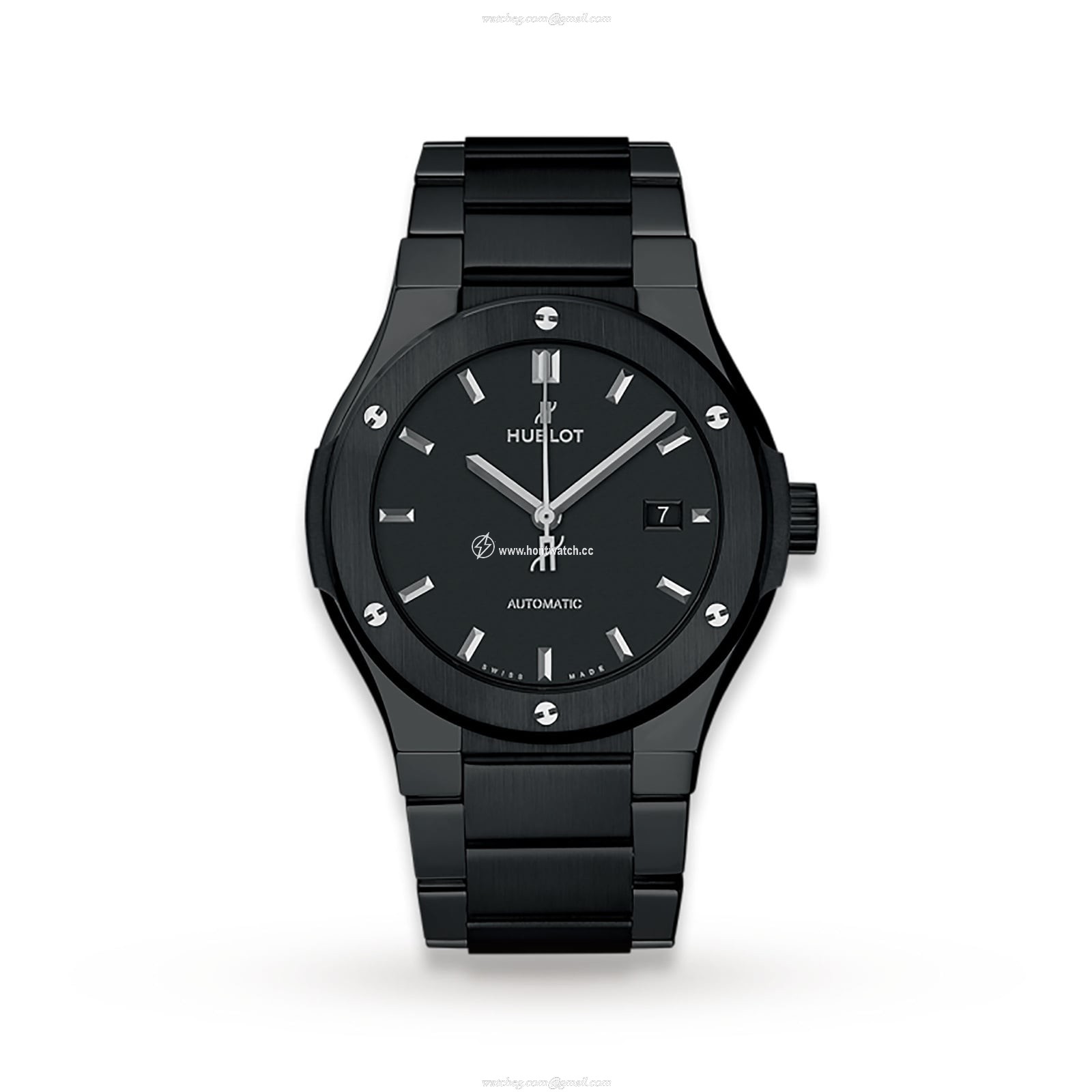Hublot Classic Fusion Ceramic Automatic Watch - Black Dial 42mm