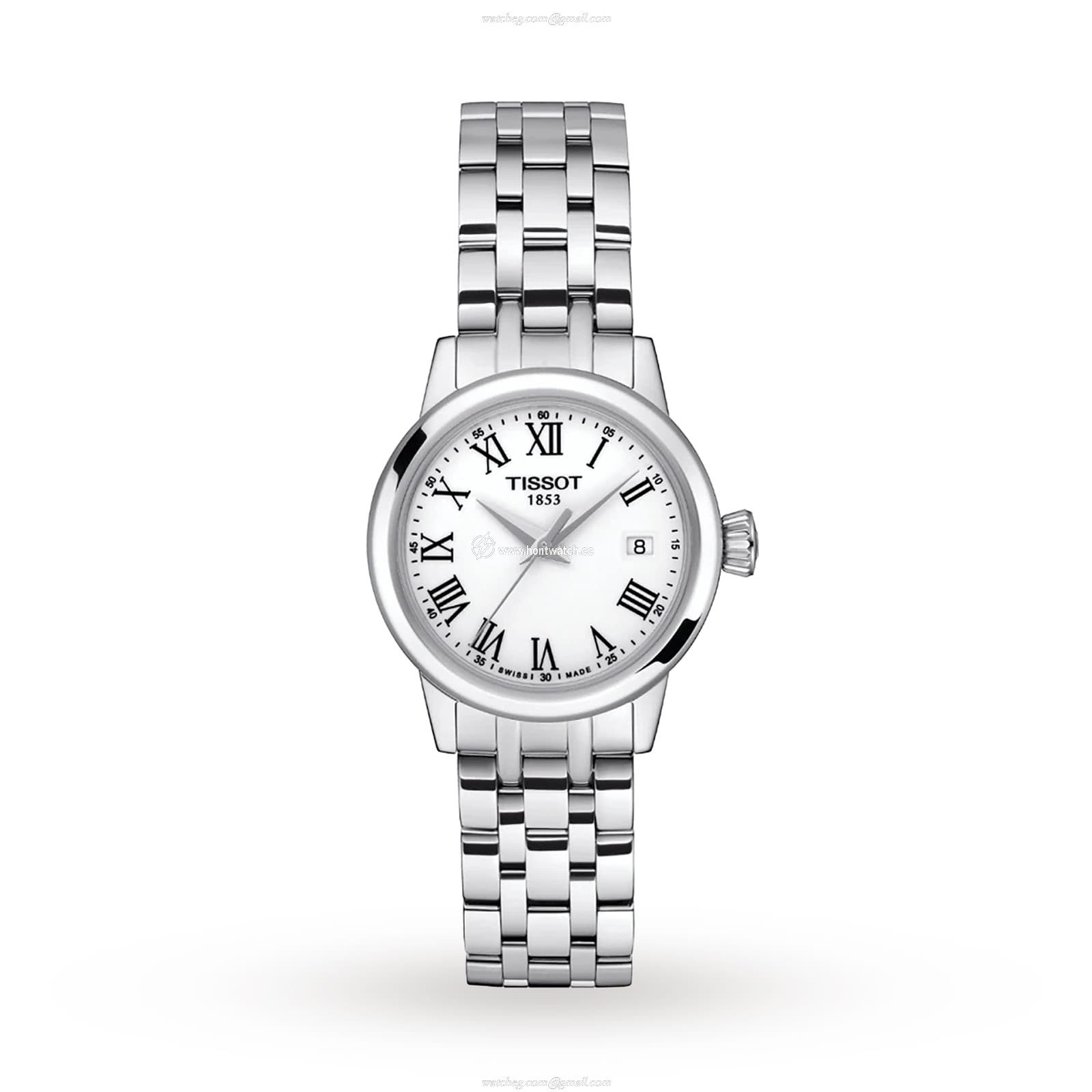 Tissot T-Classic Silver Dial Quartz Watch | 28mm Stainless Steel | Roman Numerals