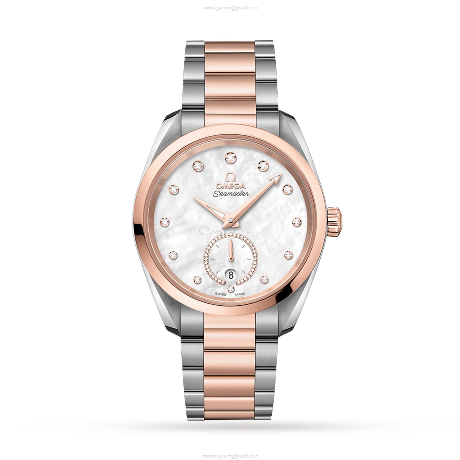 Omega Seamaster Aqua Terra 38mm | White Dial | Automatic | Steel & Rose Gold