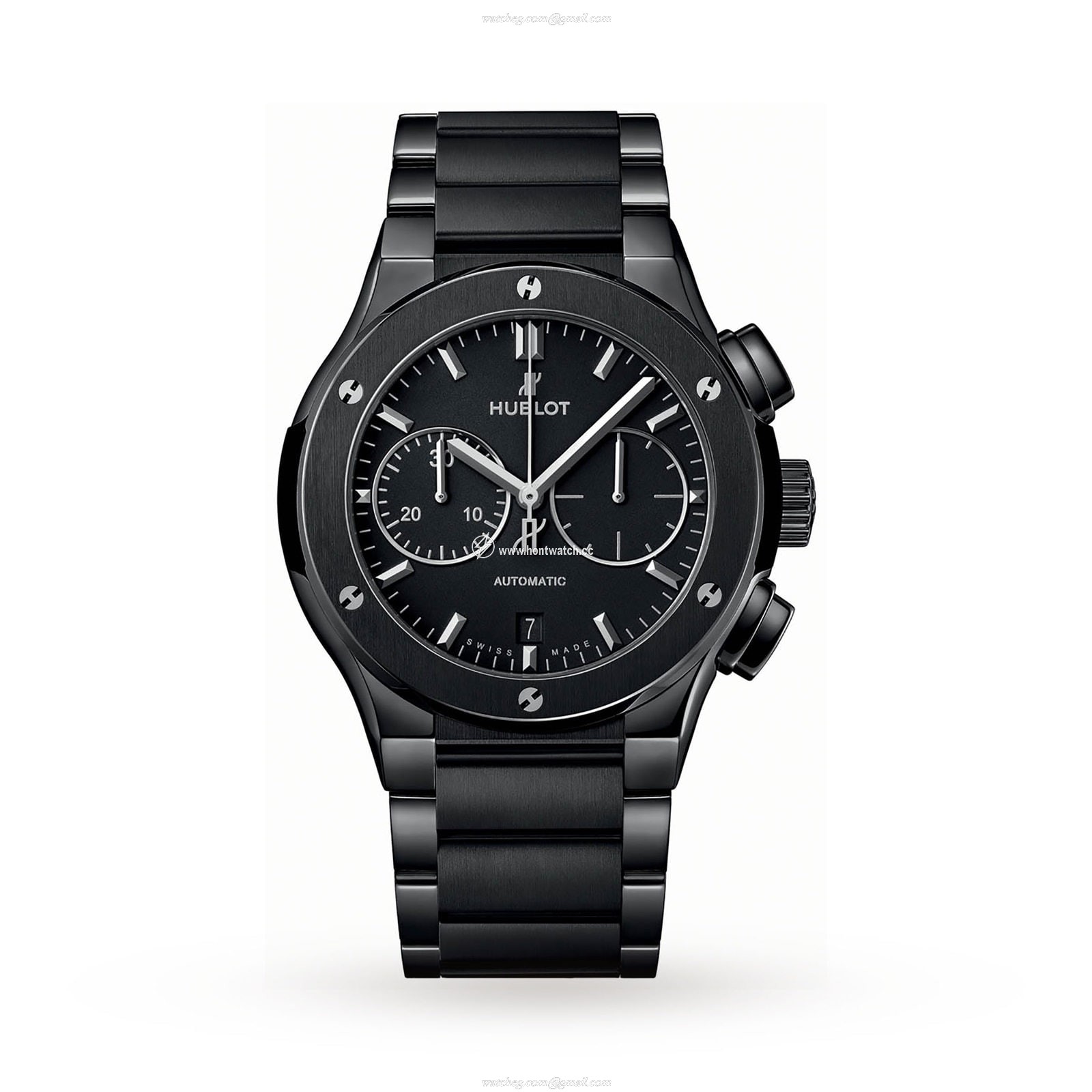 Hublot Classic Fusion 45mm Ceramic Automatic Black Watch | Replica