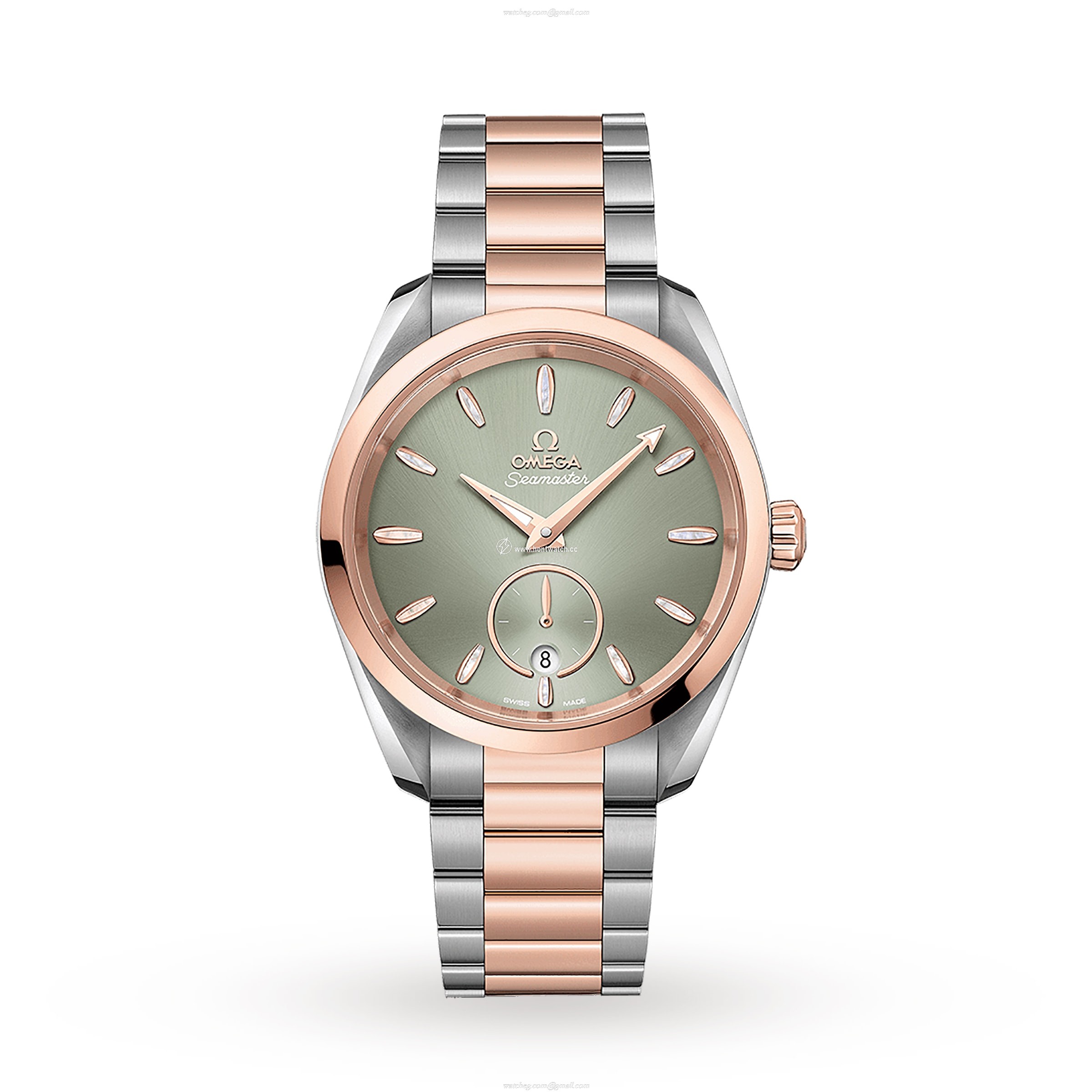 Omega Seamaster Aqua Terra 38mm | Green Dial | Automatic | Steel & Rose Gold