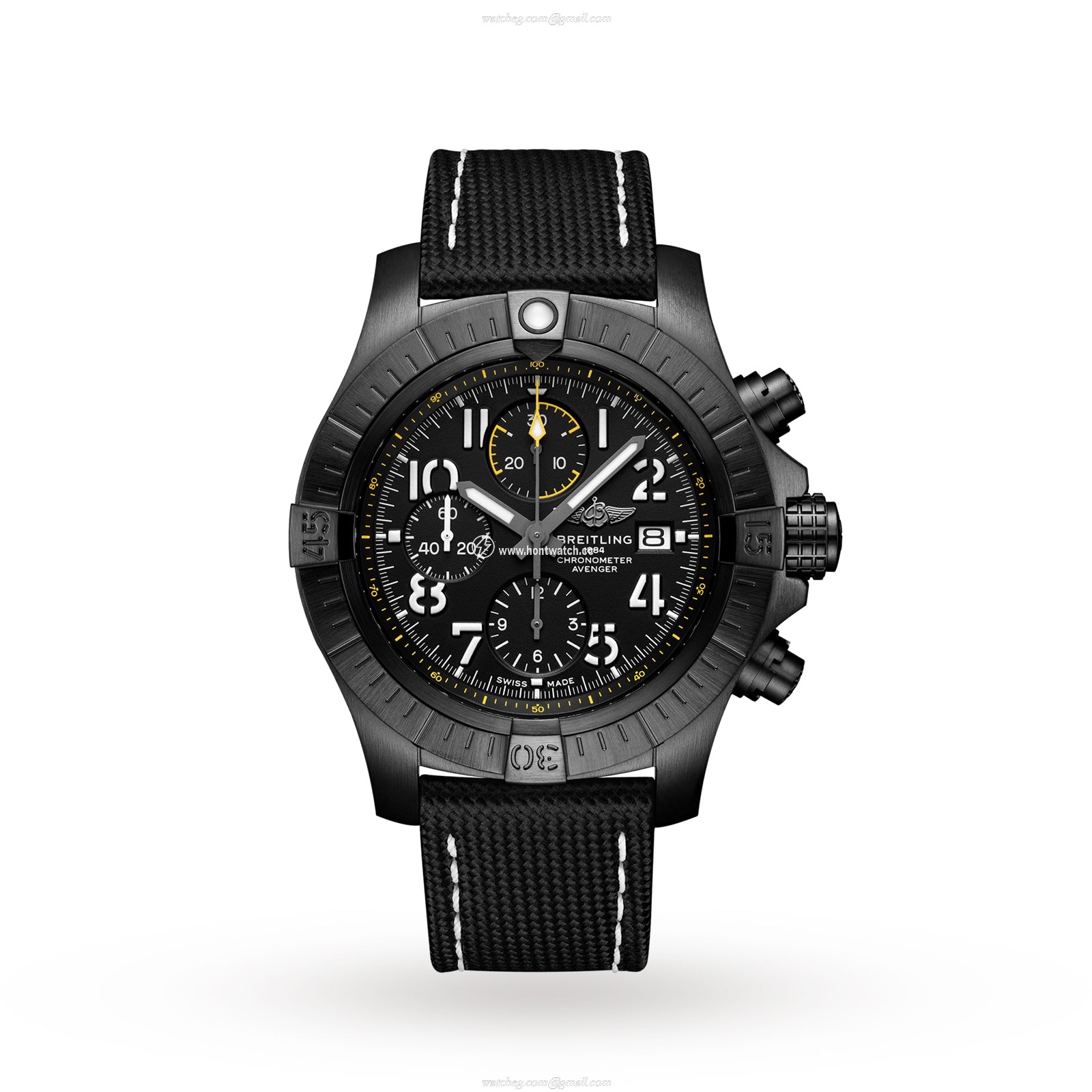Breitling Avenger Titanium Automatic Watch - 45mm Black Dial | 300M Water Resistant
