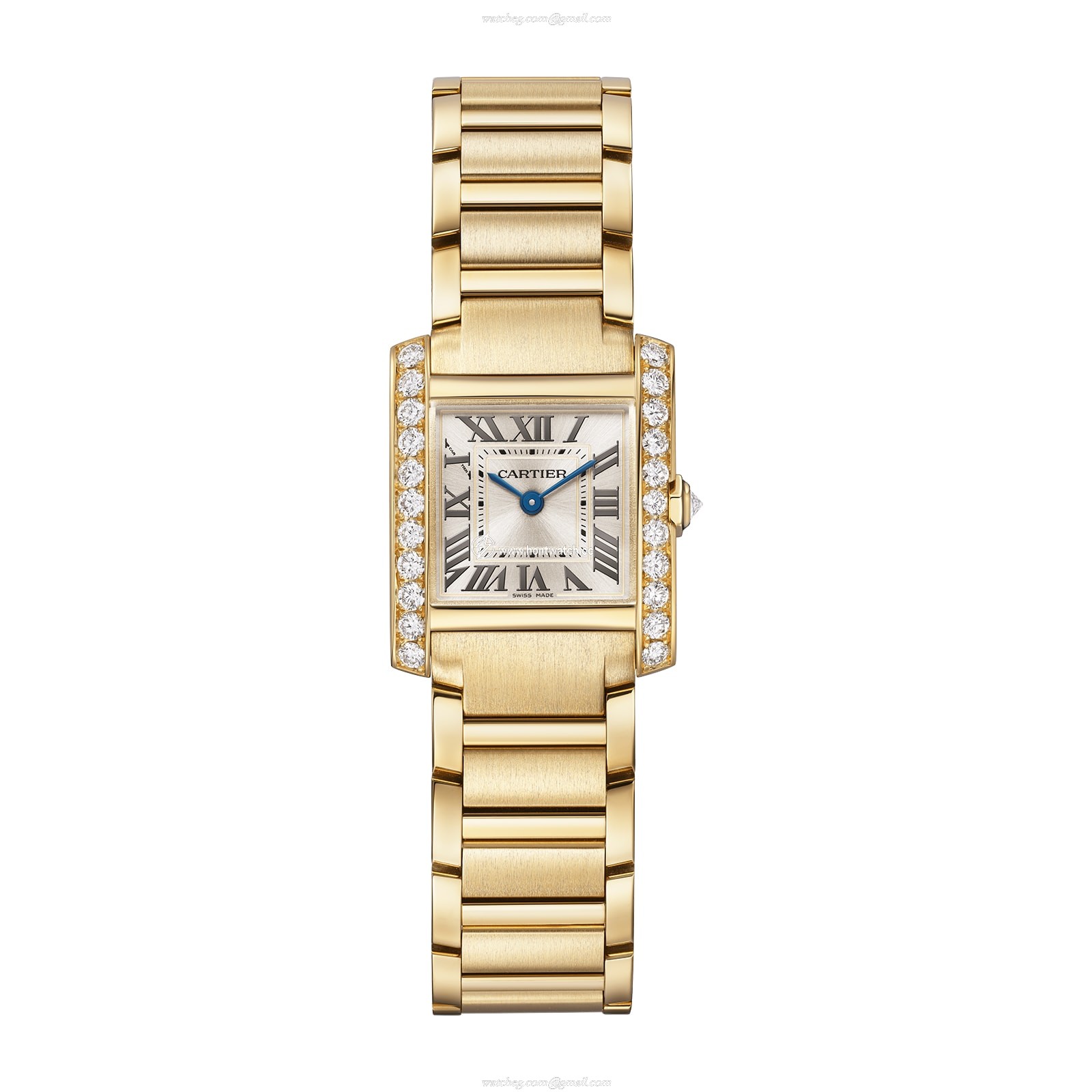 Cartier Tank Francaise Replica - Yellow Gold Quartz Champagne Dial | 21mm