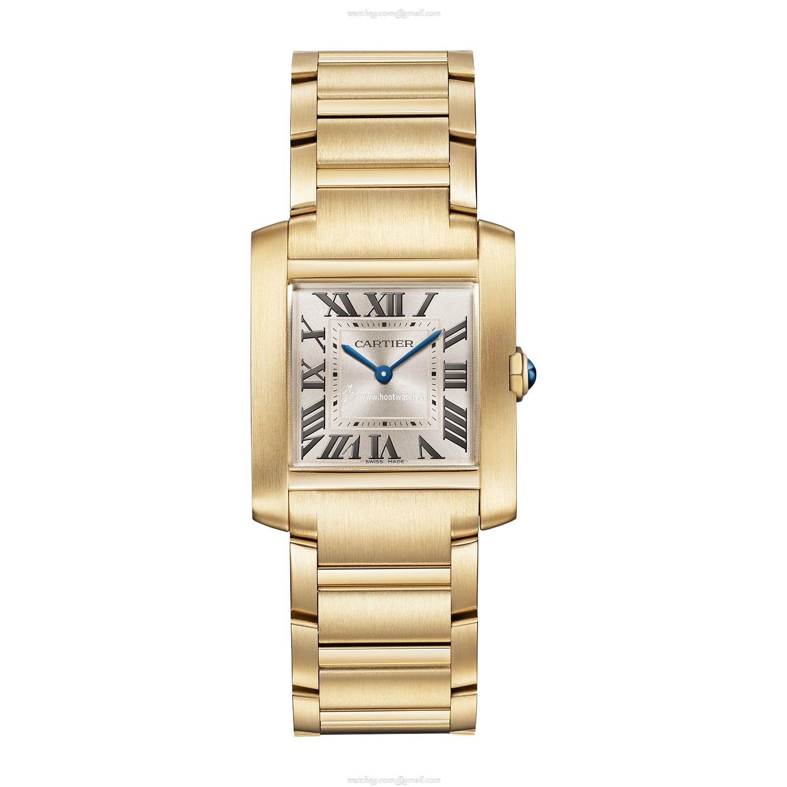 Cartier Tank Francaise WGTA0113 - 27mm Yellow Gold Quartz Watch | Champagne Dial