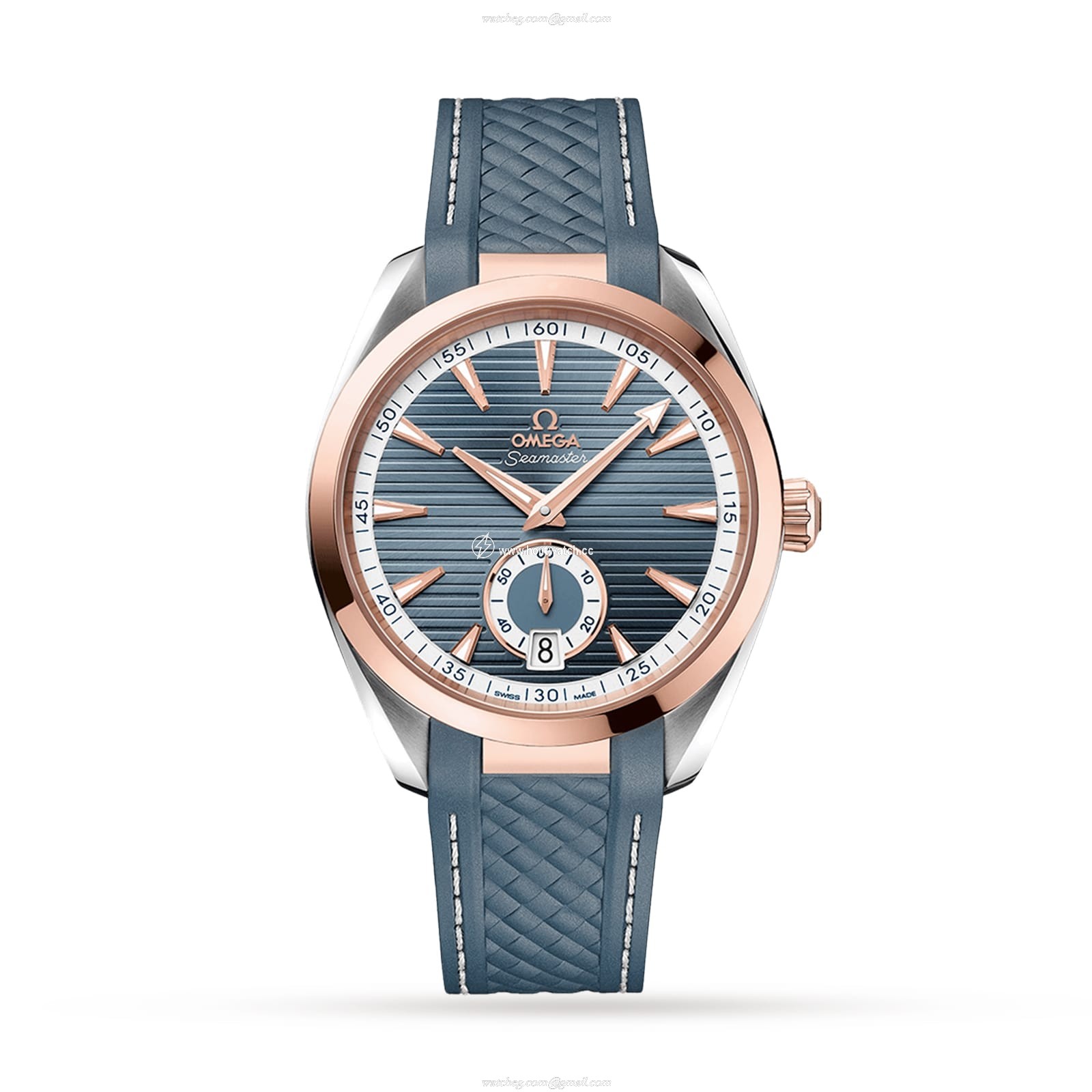 Omega Seamaster Aqua Terra 41mm Blue Dial Automatic Watch - Stainless Steel & Rose Gold