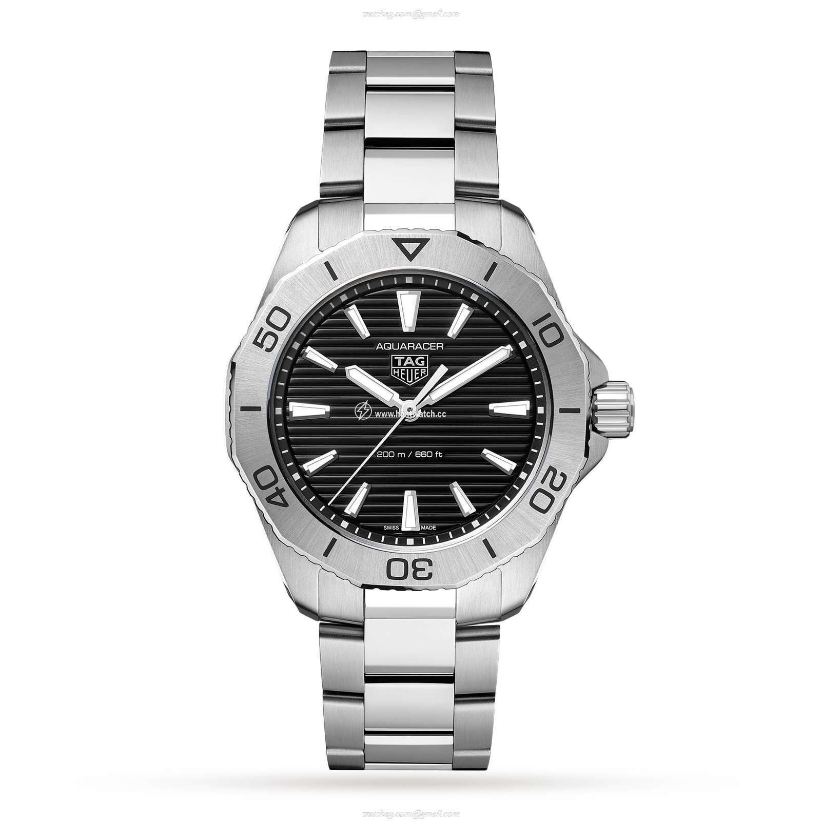 TAG Heuer Aquaracer WBP1110 Quartz Watch - 40mm Black Dial | 200M Water Resistant