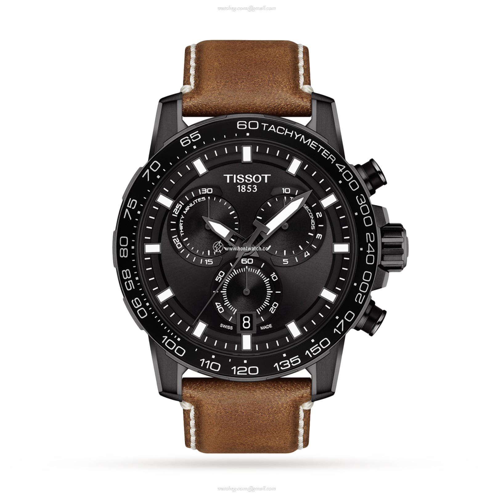Tissot T-Sport Chrono - 45.5mm Black PVD Case - Quartz Watch - 100m Water Resistant