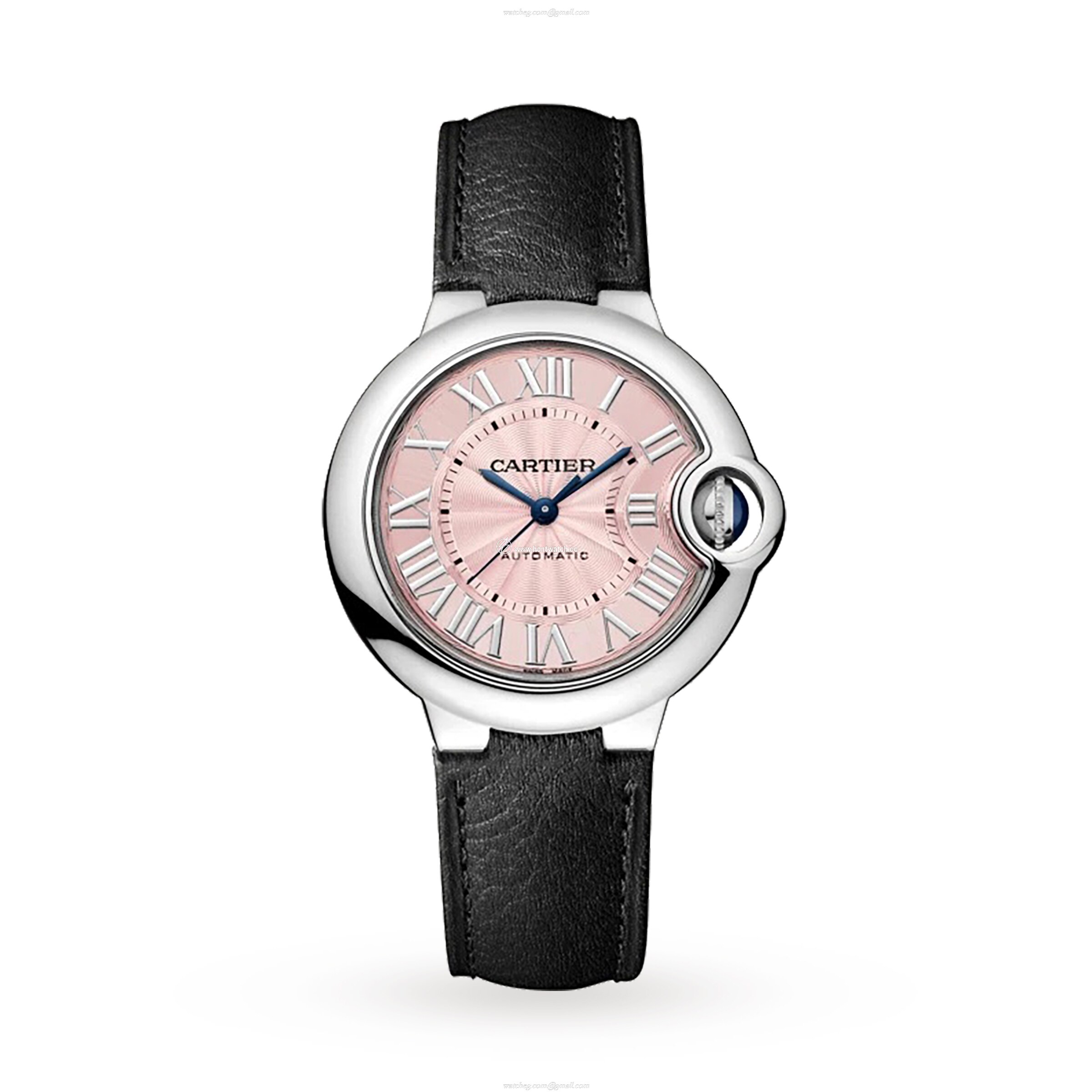 Cartier Ballon Bleu de Cartier WSBB0041 - 33mm Steel Automatic Pink Watch