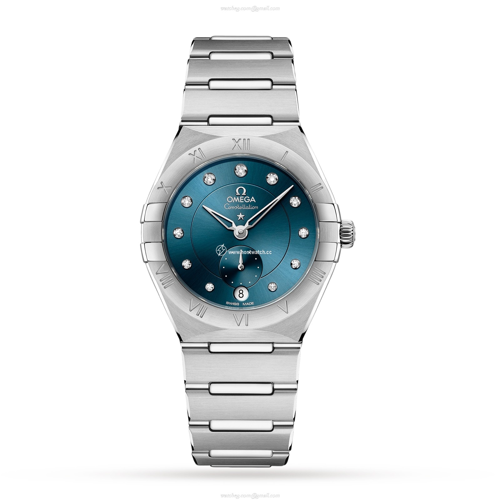 Omega Constellation 34mm Automatic Blue Dial Watch | Stainless Steel