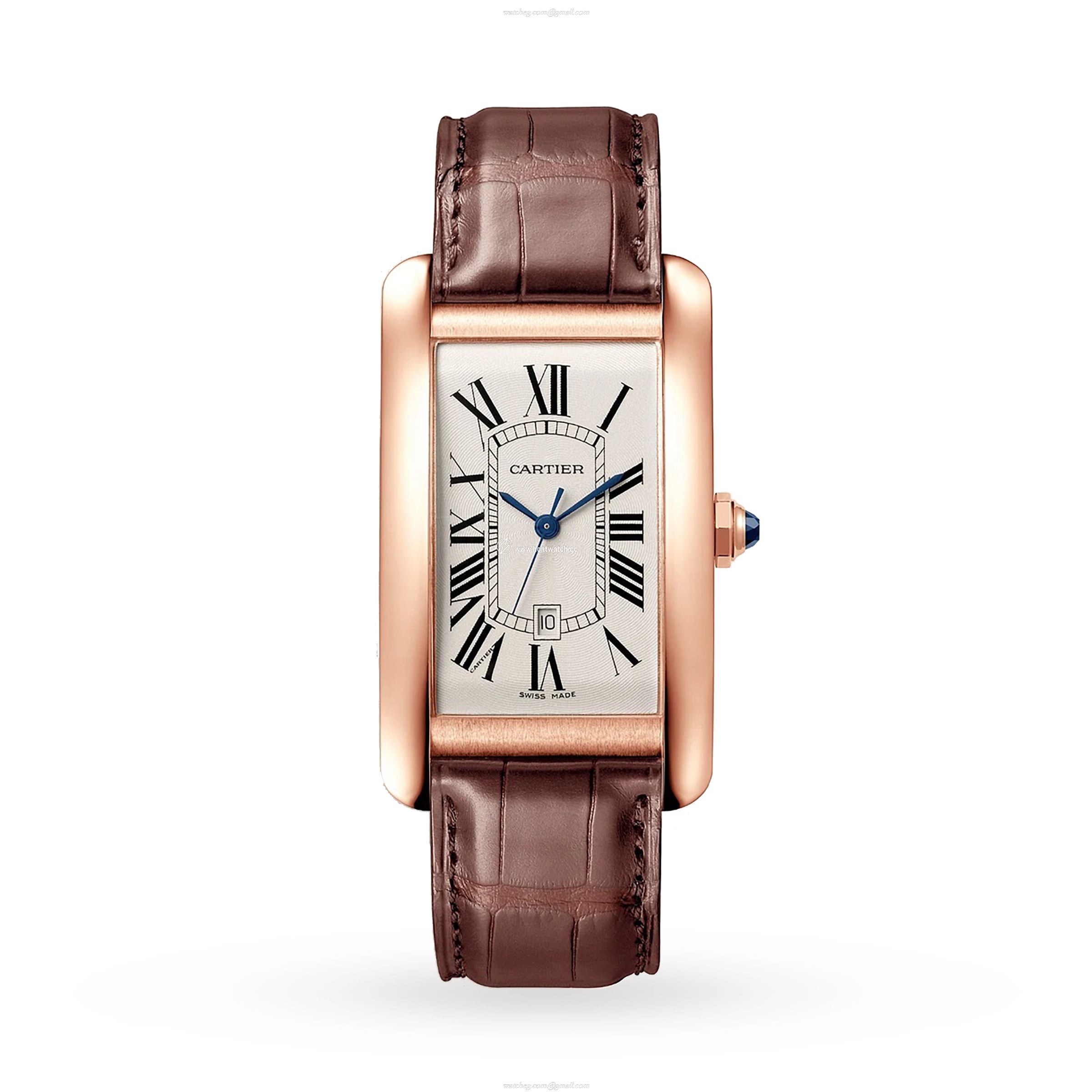 Cartier Tank Americaine WGTA0047 | Rose Gold Automatic Silver Dial