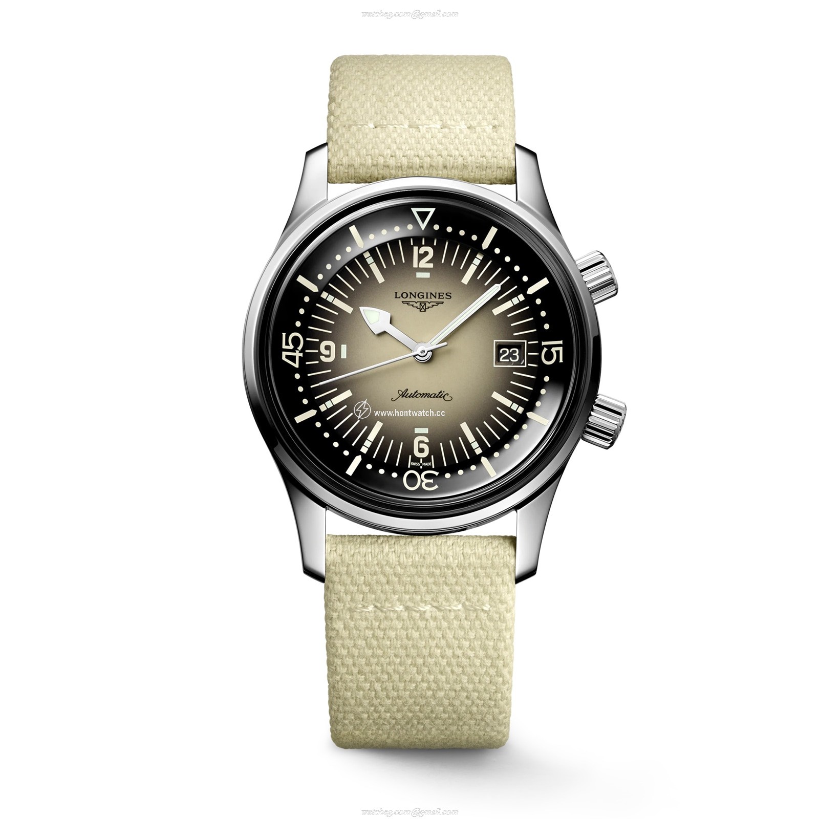 Longines Legend Diver L37744302 | 42mm Automatic | Stainless Steel Beige Dial