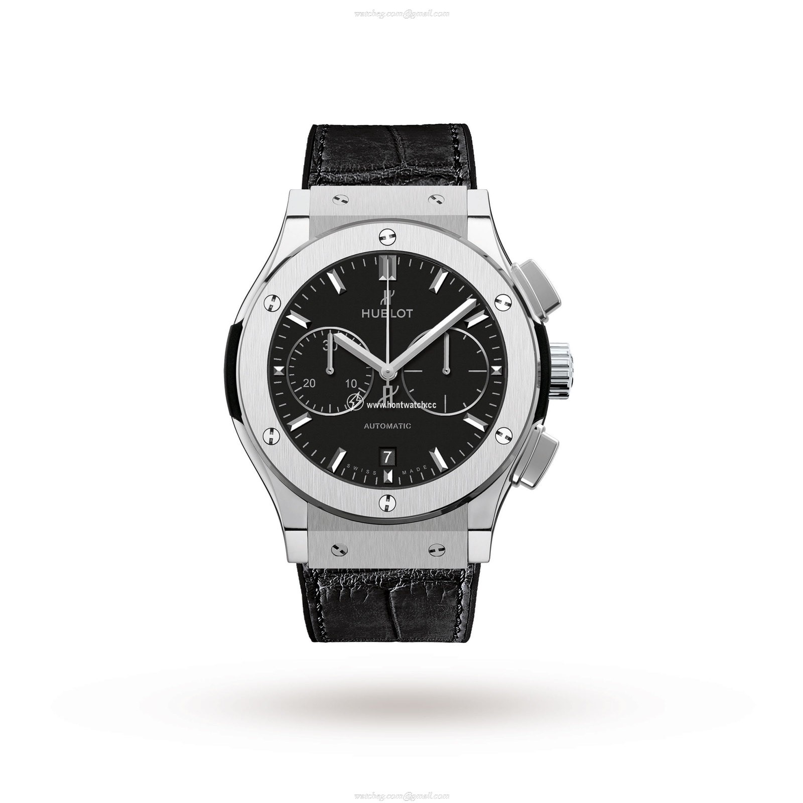 Hublot Classic Fusion 521.NX.1171.LR - 45mm Titanium Automatic Watch - Black Dial