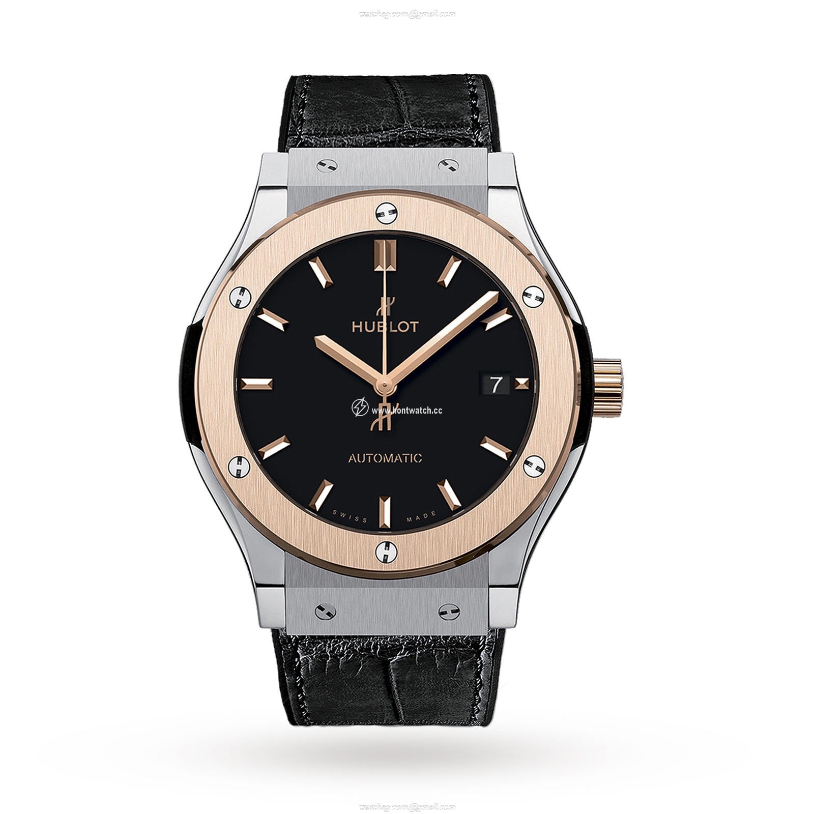 Hublot 511.NO.1181.LR Titanium Automatic Watch - 45mm Black Dial