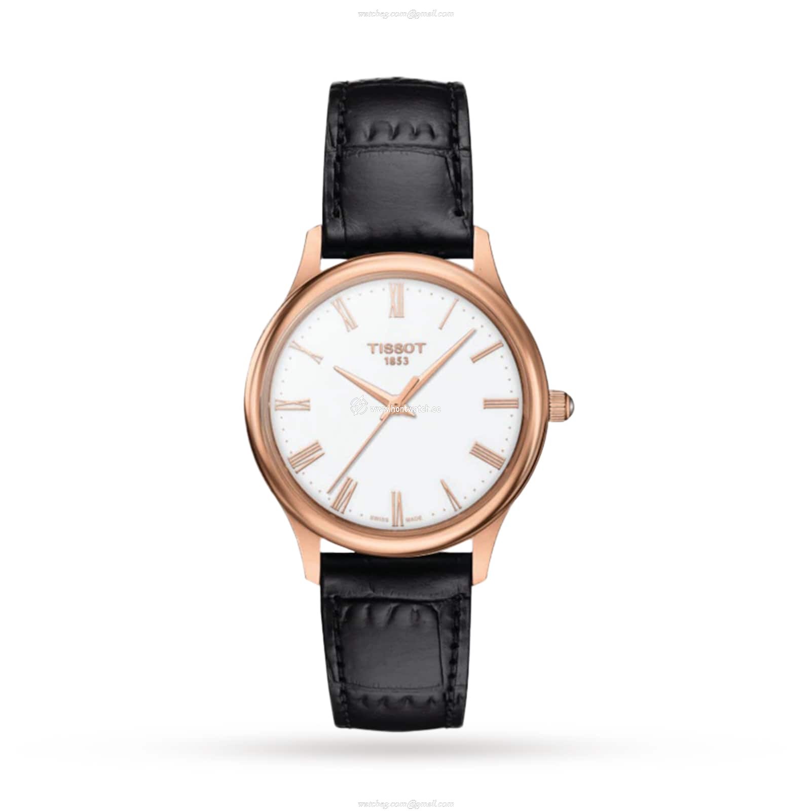 Tissot T-Gold 32mm Rose Gold Quartz Watch for Women - White Dial