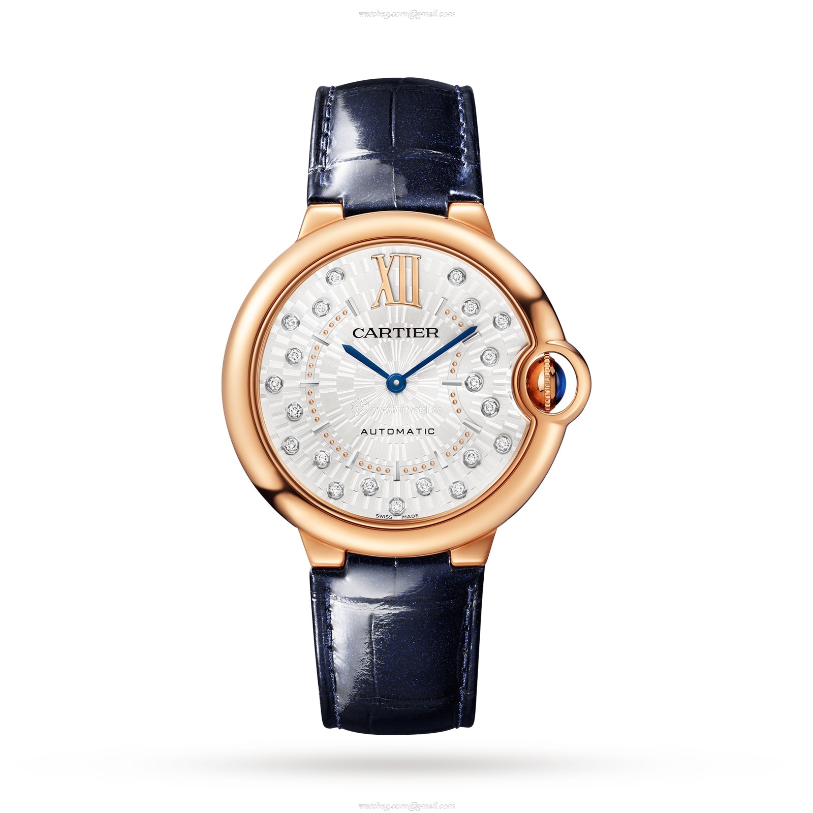 Cartier Ballon Bleu de Cartier 36mm Rose Gold Automatic Watch | Silver Dial