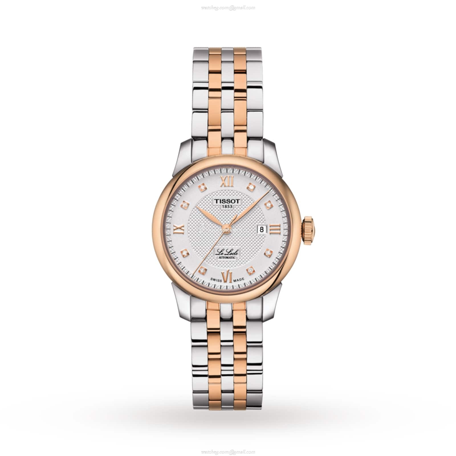 Tissot T-Classic Automatic Watch - White Dial & Diamond Markers | 29mm
