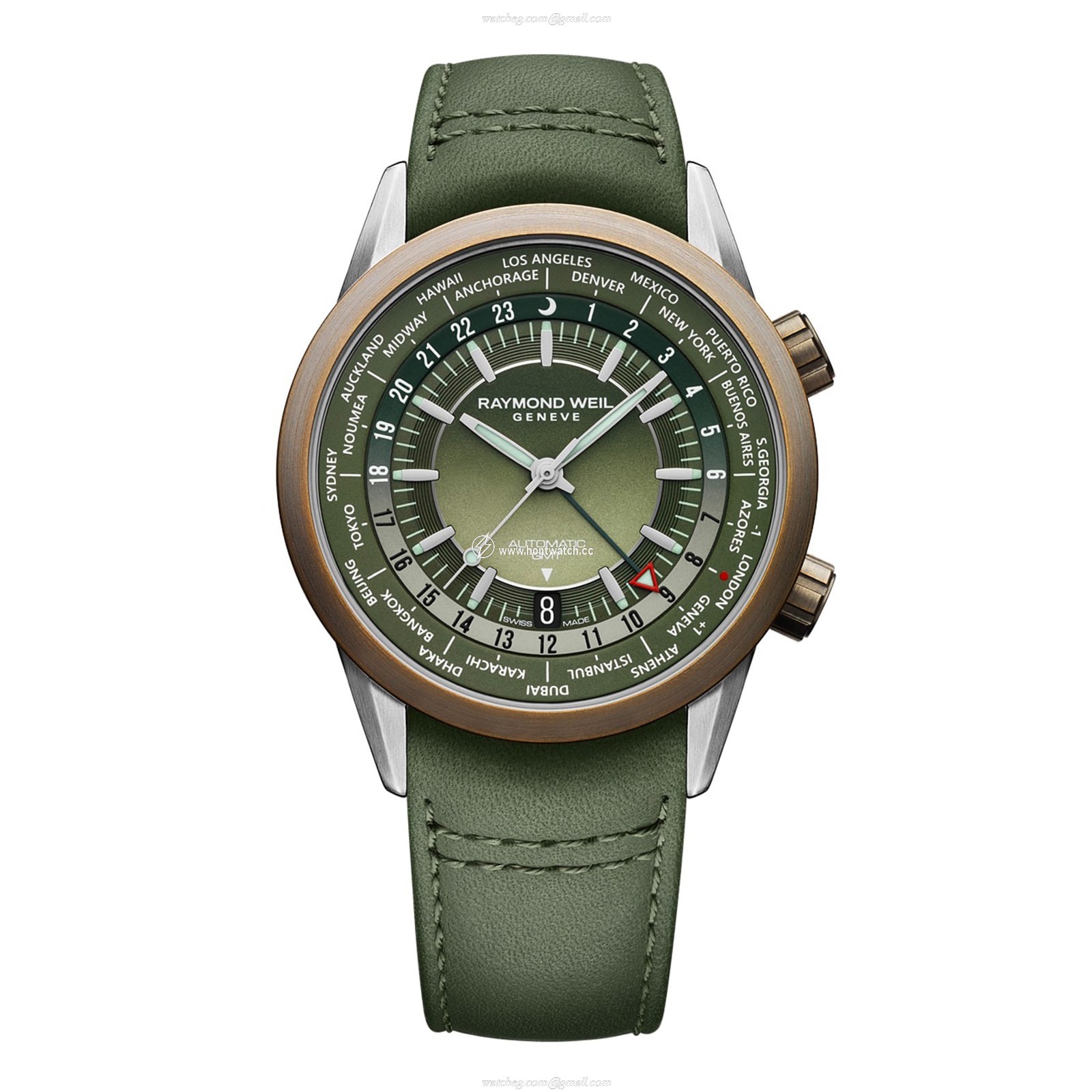Raymond Weil Freelancer 2765-SBC-52001 | Automatic Green Dial | 40.5mm Stainless Steel