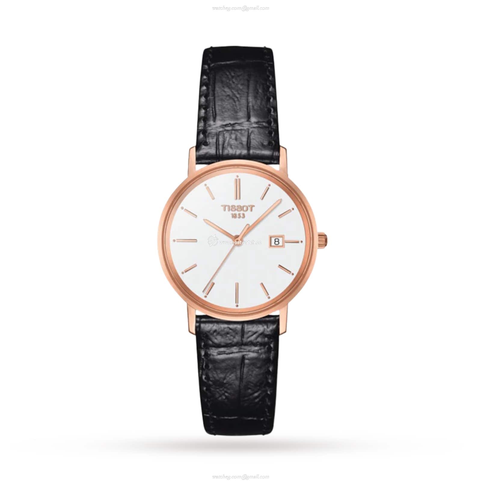 Tissot T-Gold 18ct Rose Gold Quartz Watch - 29mm White Dial | For Her